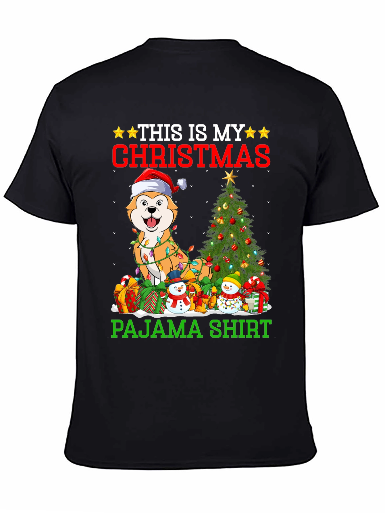 Christmas Dog Pajama Shirt
