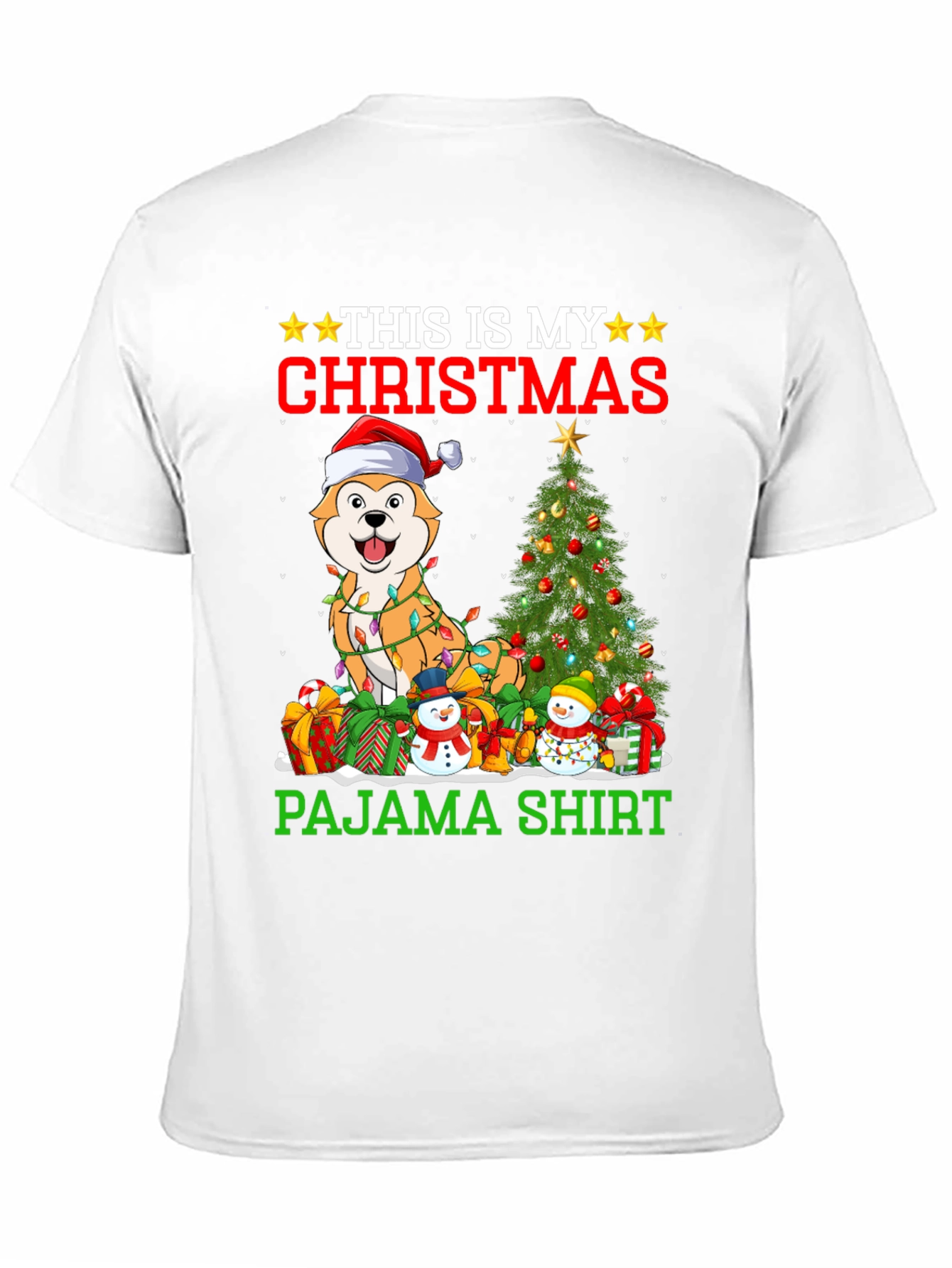 Christmas Dog Pajama Shirt