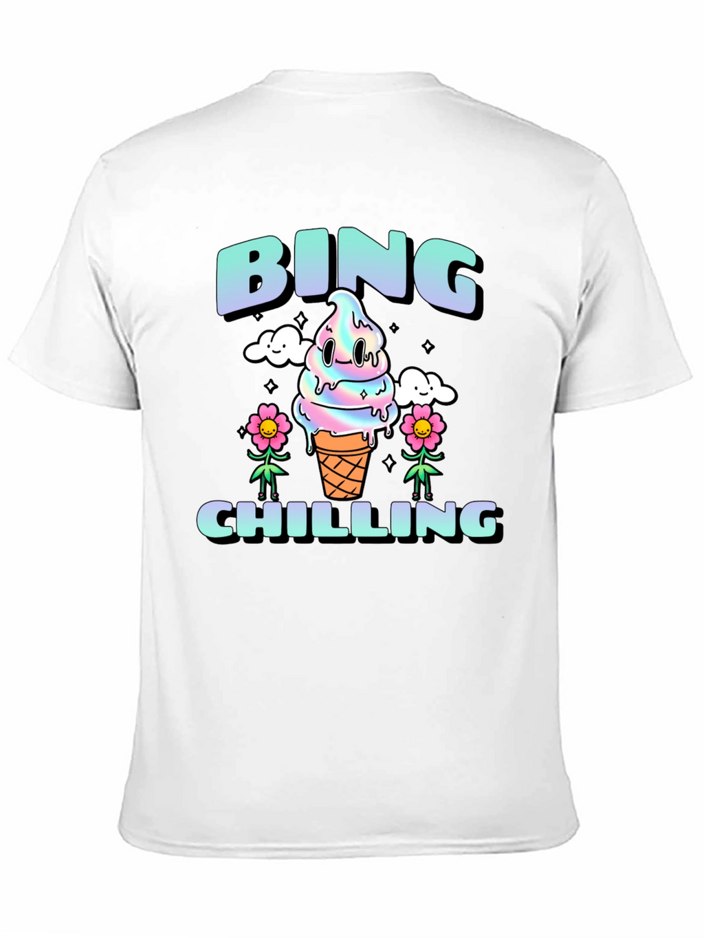 Bing Chilling Graphic Tee - Cool Ice Cream Design