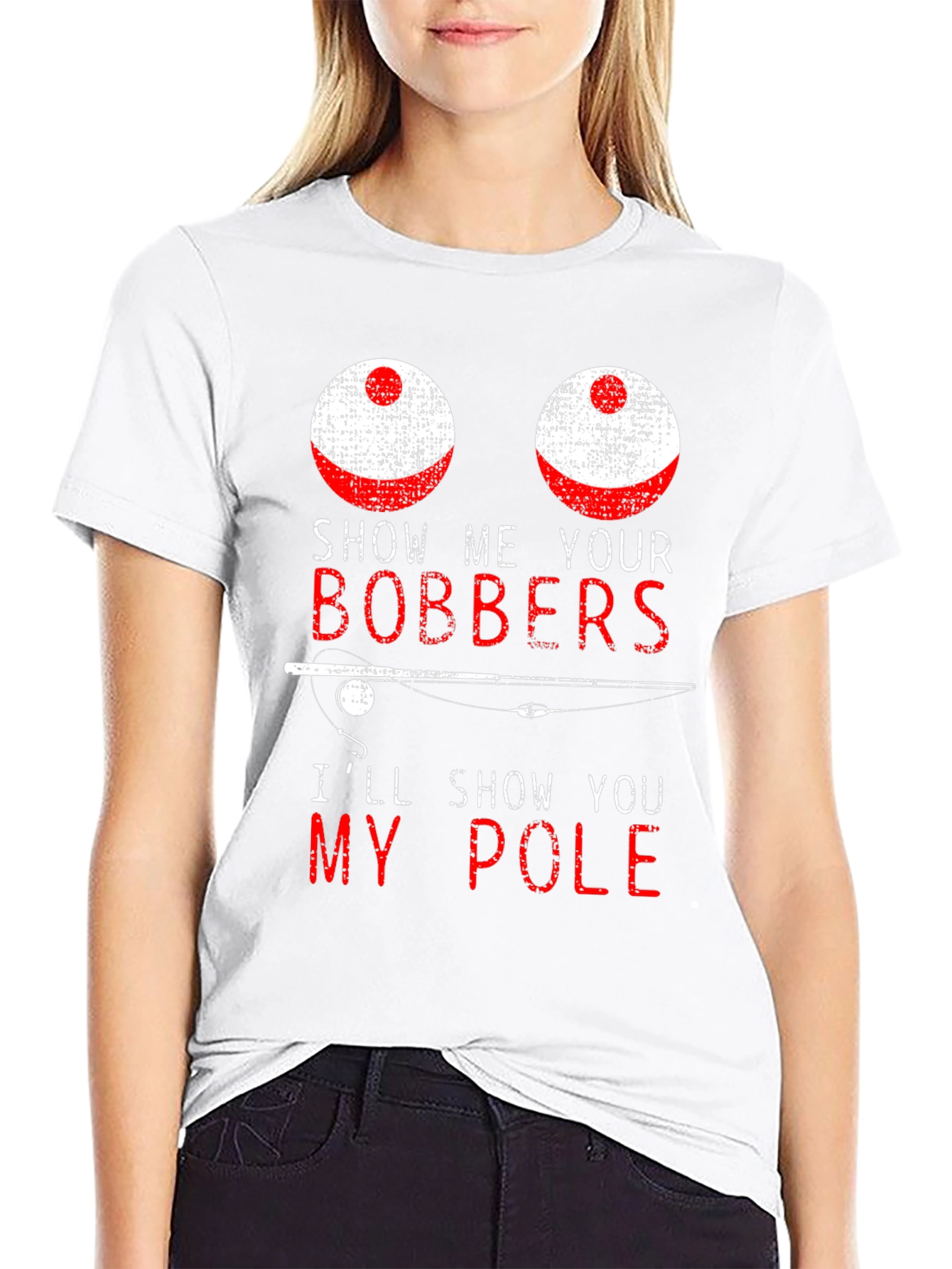 Funny Fishing T-Shirt - Show Me Your Bobbers