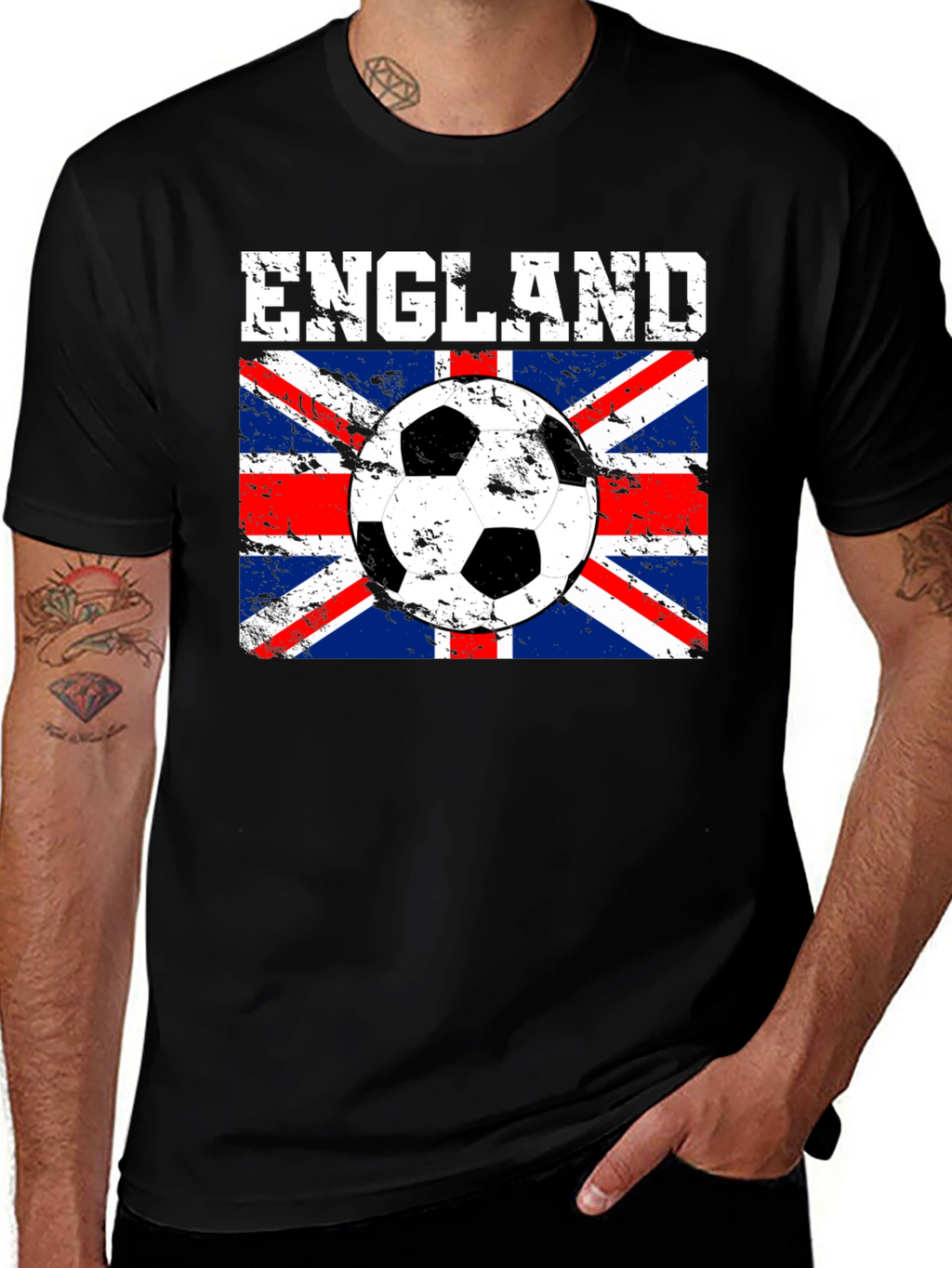 England Soccer Flag Graphic T-Shirt
