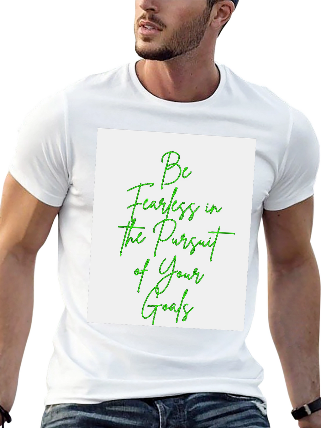 Fearless Goals Graphic Tee - Black