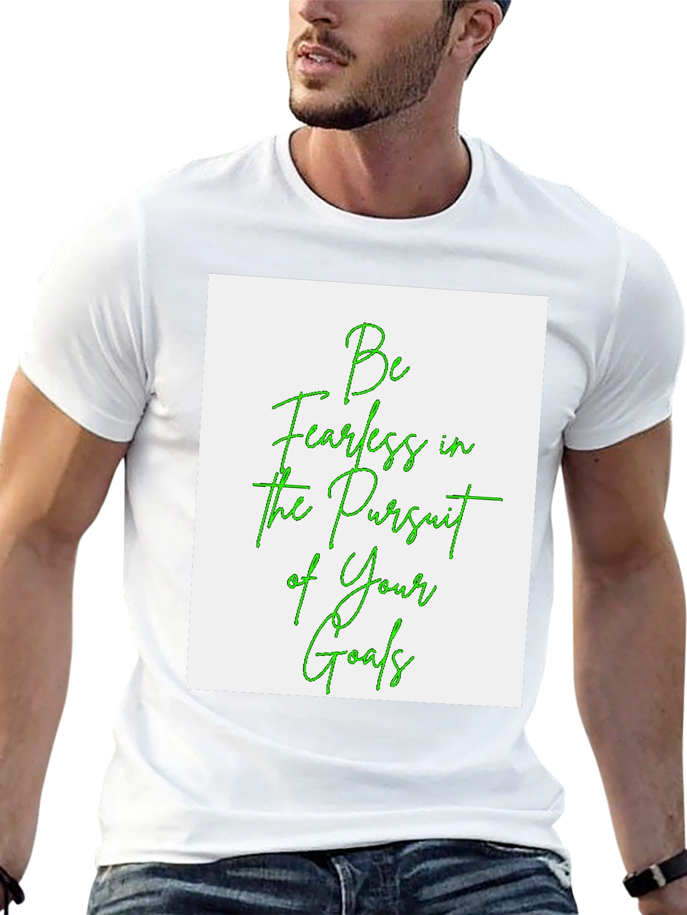 Fearless Goals Graphic Tee - Black