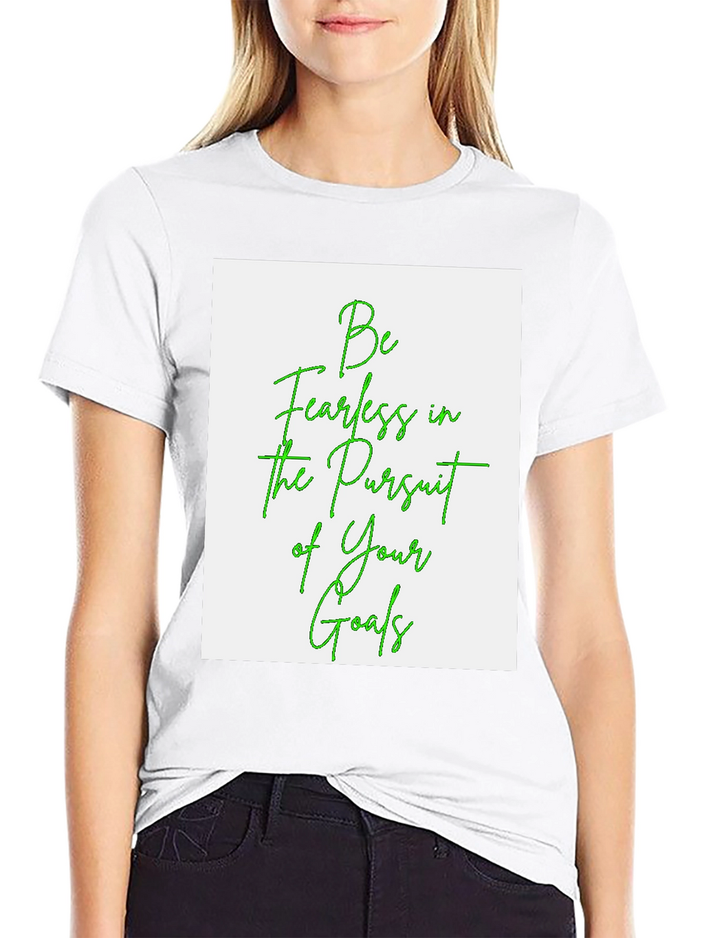 Fearless Goals Graphic Tee - Black