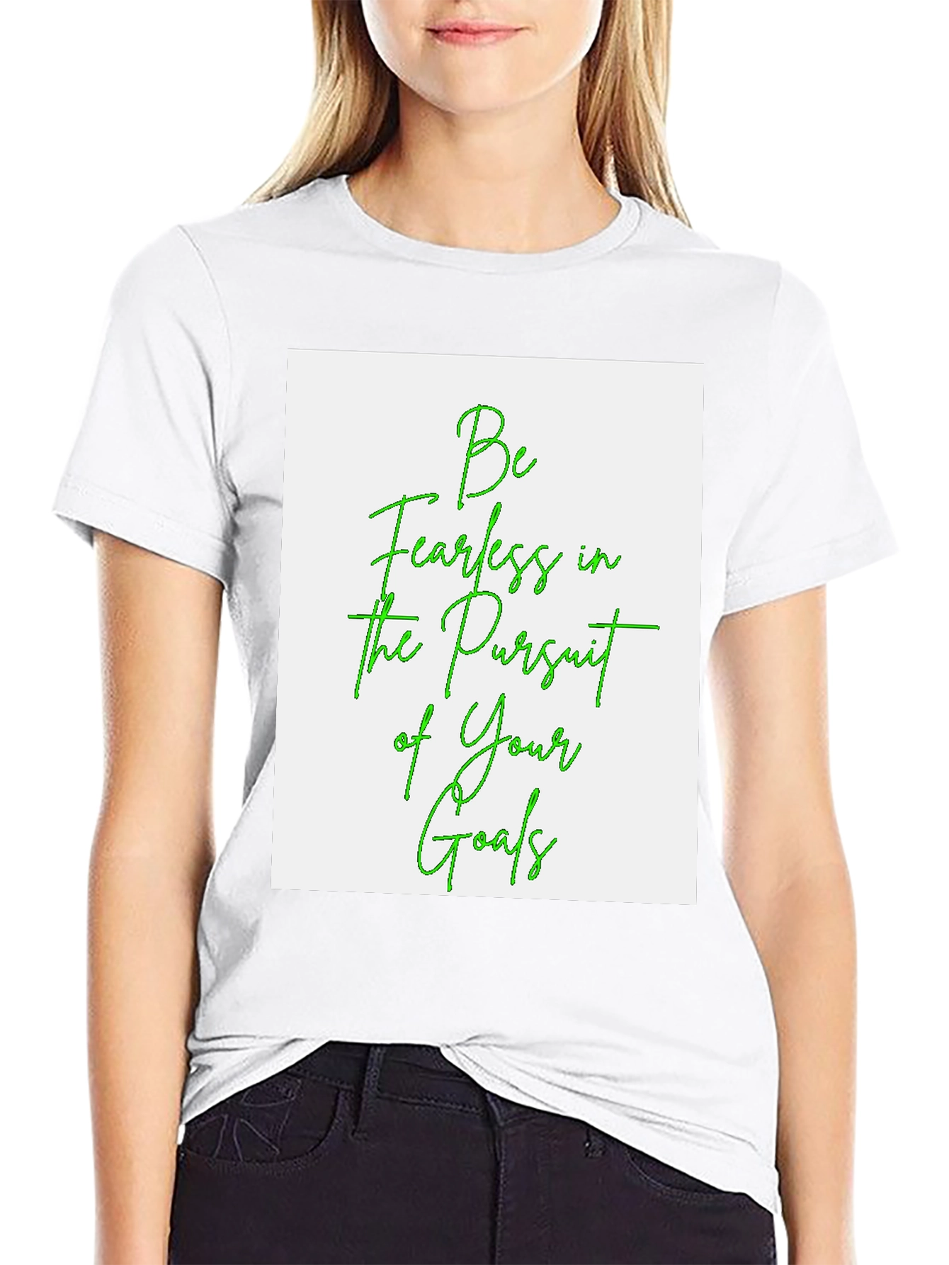 Fearless Goals Graphic Tee - Black