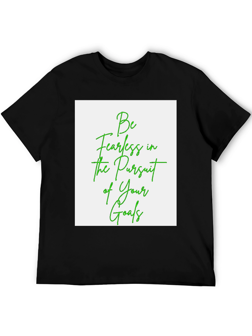 Fearless Goals Graphic Tee - Black