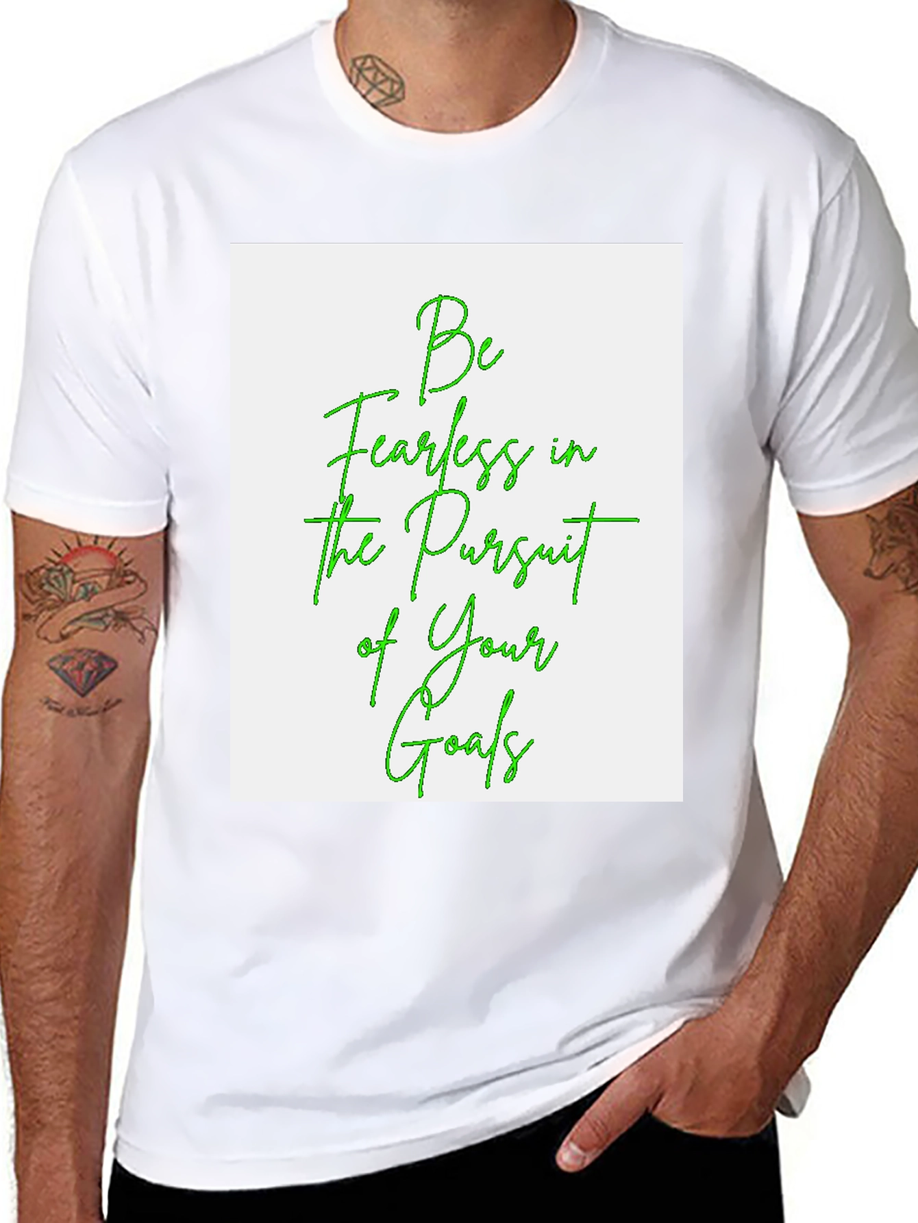 Fearless Goals Graphic Tee - Black