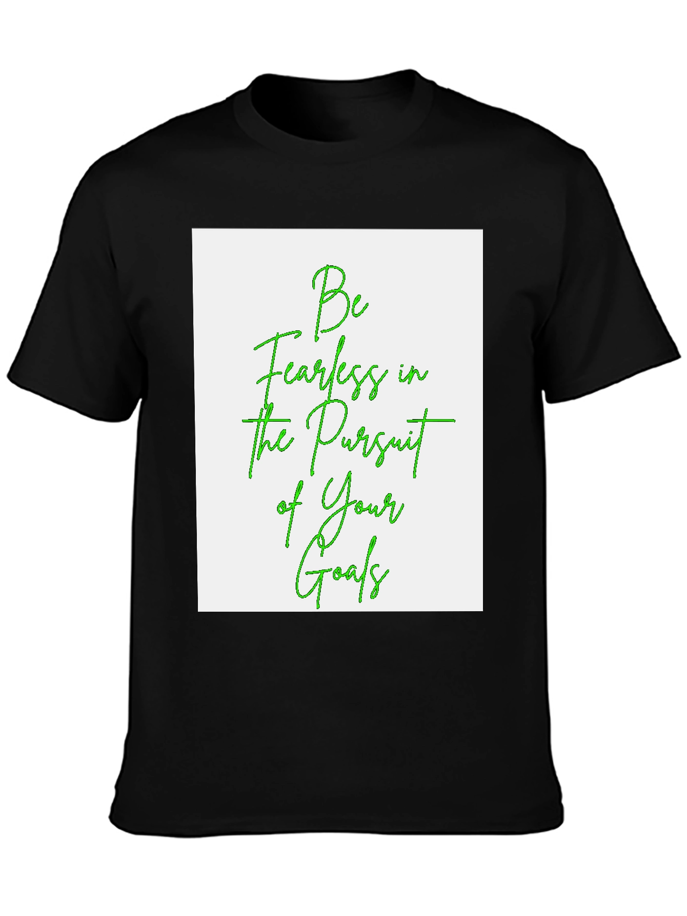 Fearless Goals Graphic Tee - Black