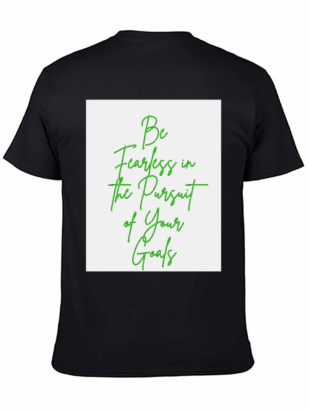 Fearless Goals Graphic Tee - Black