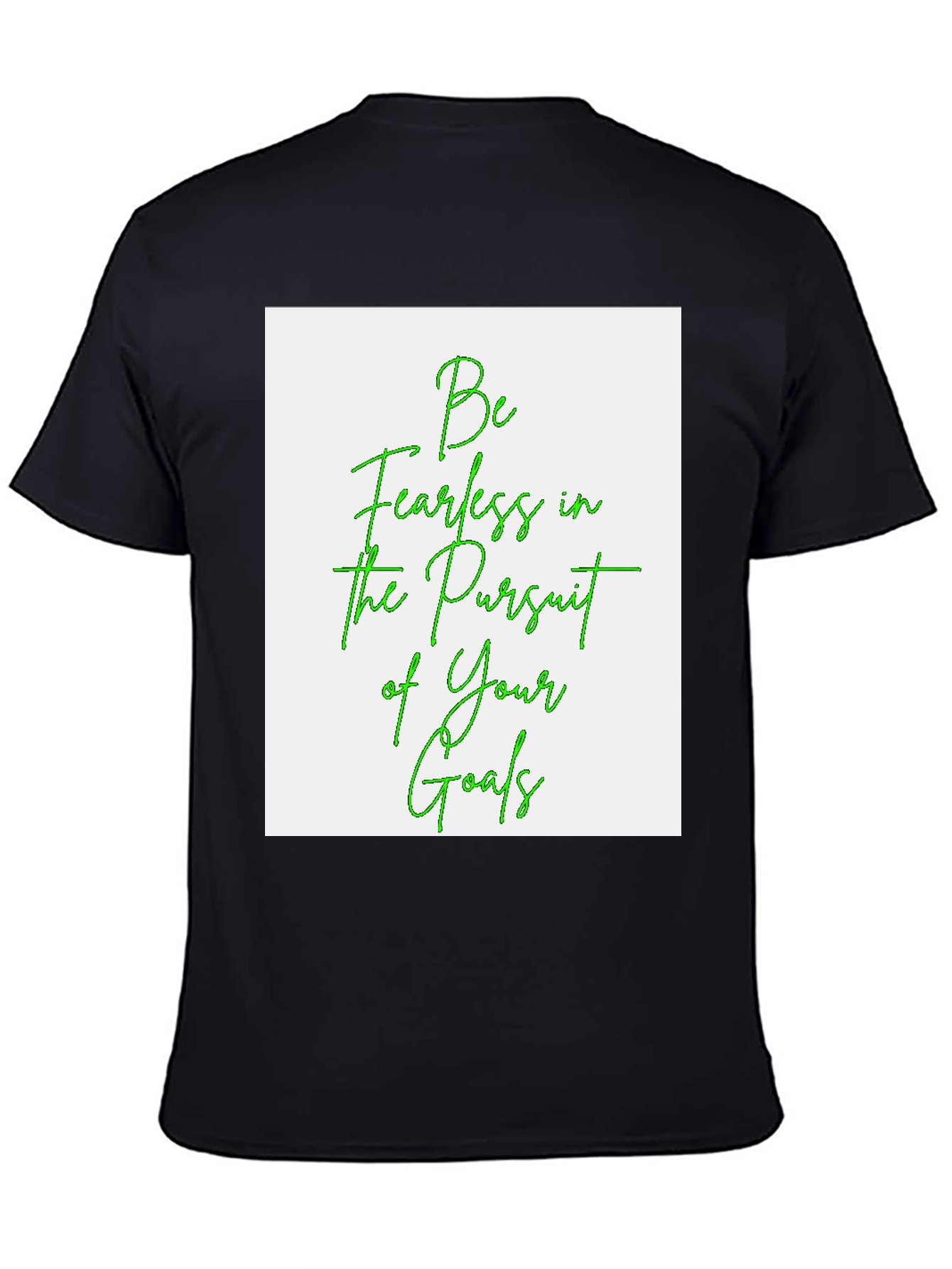 Fearless Goals Graphic Tee - Black