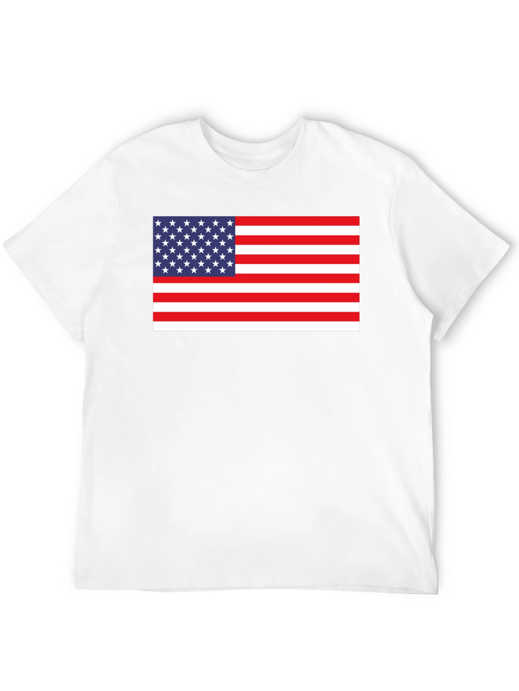 American Flag Graphic Tee - Black Cotton Blend
