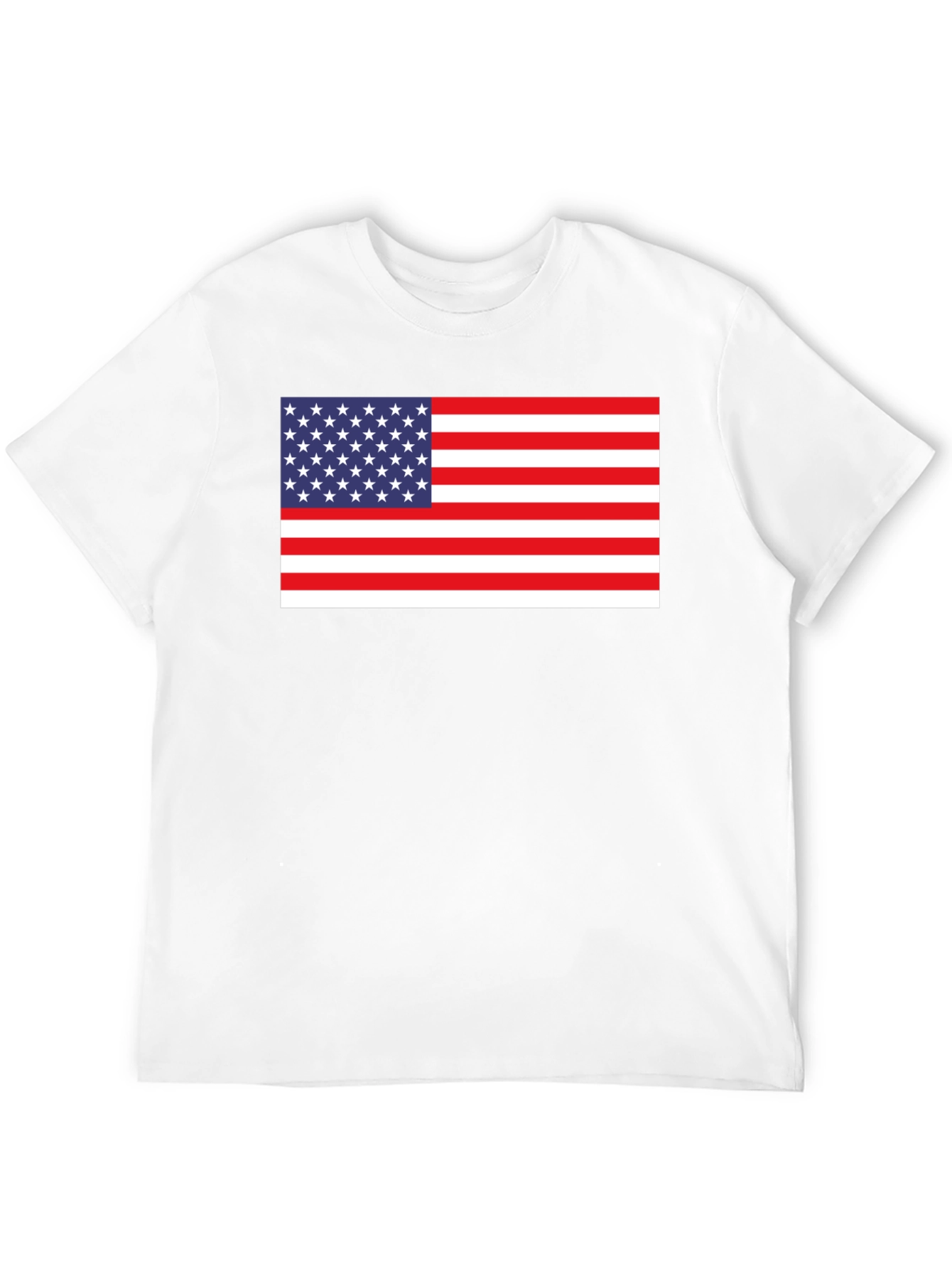 American Flag Graphic Tee - Black Cotton Blend