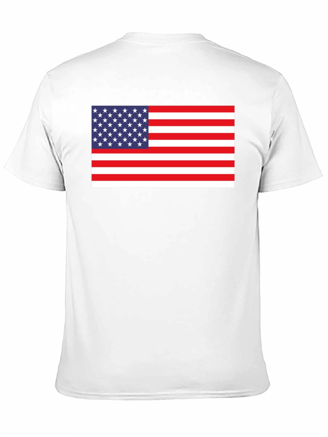 American Flag Graphic Tee - Black Cotton Blend