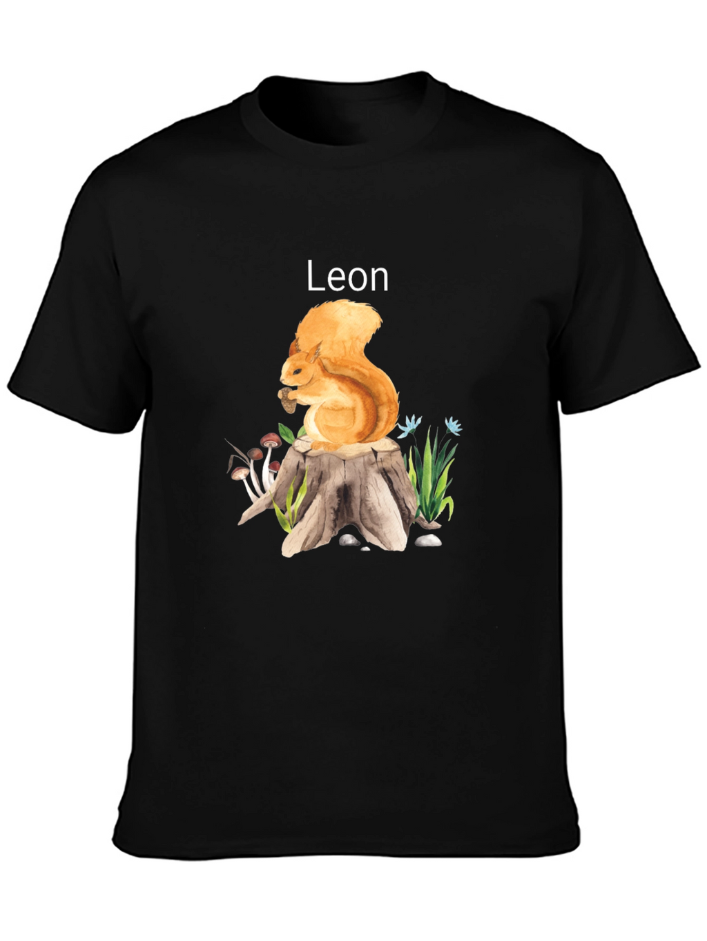 Squirrel Leon T-Shirt - Nature Lover Tee