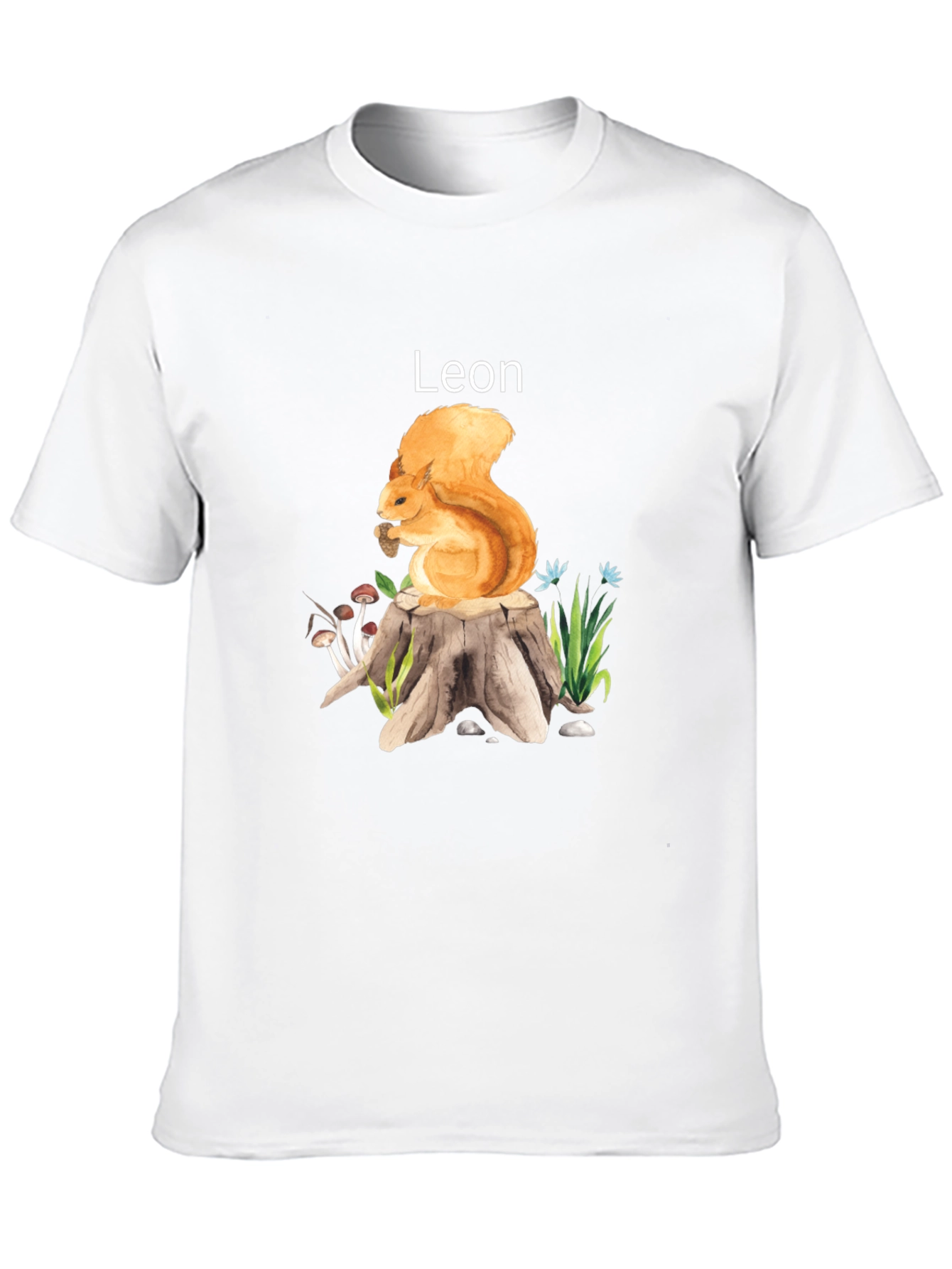 Squirrel Leon T-Shirt - Nature Lover Tee