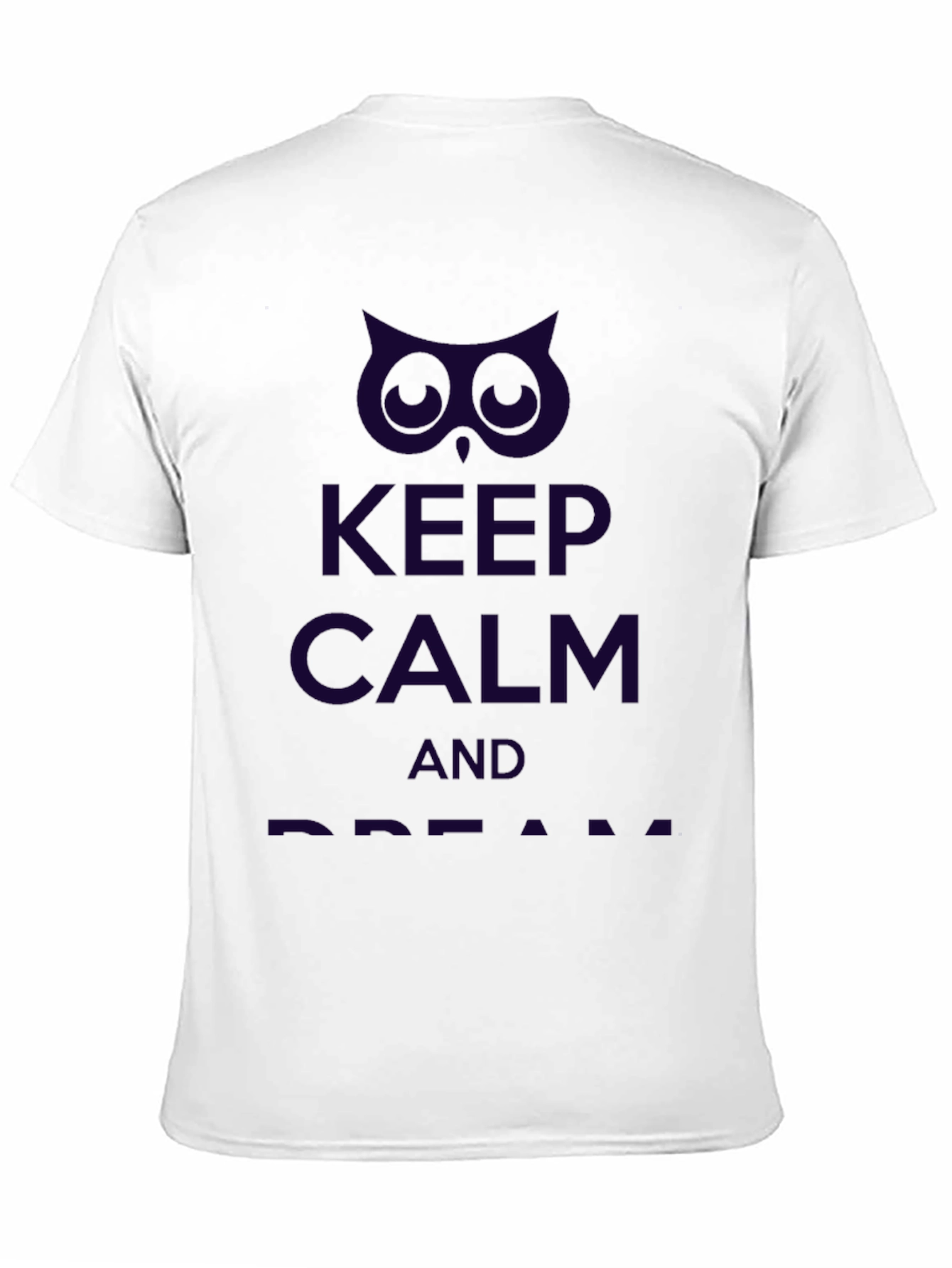Keep Calm Owl Graphic Print Tee
