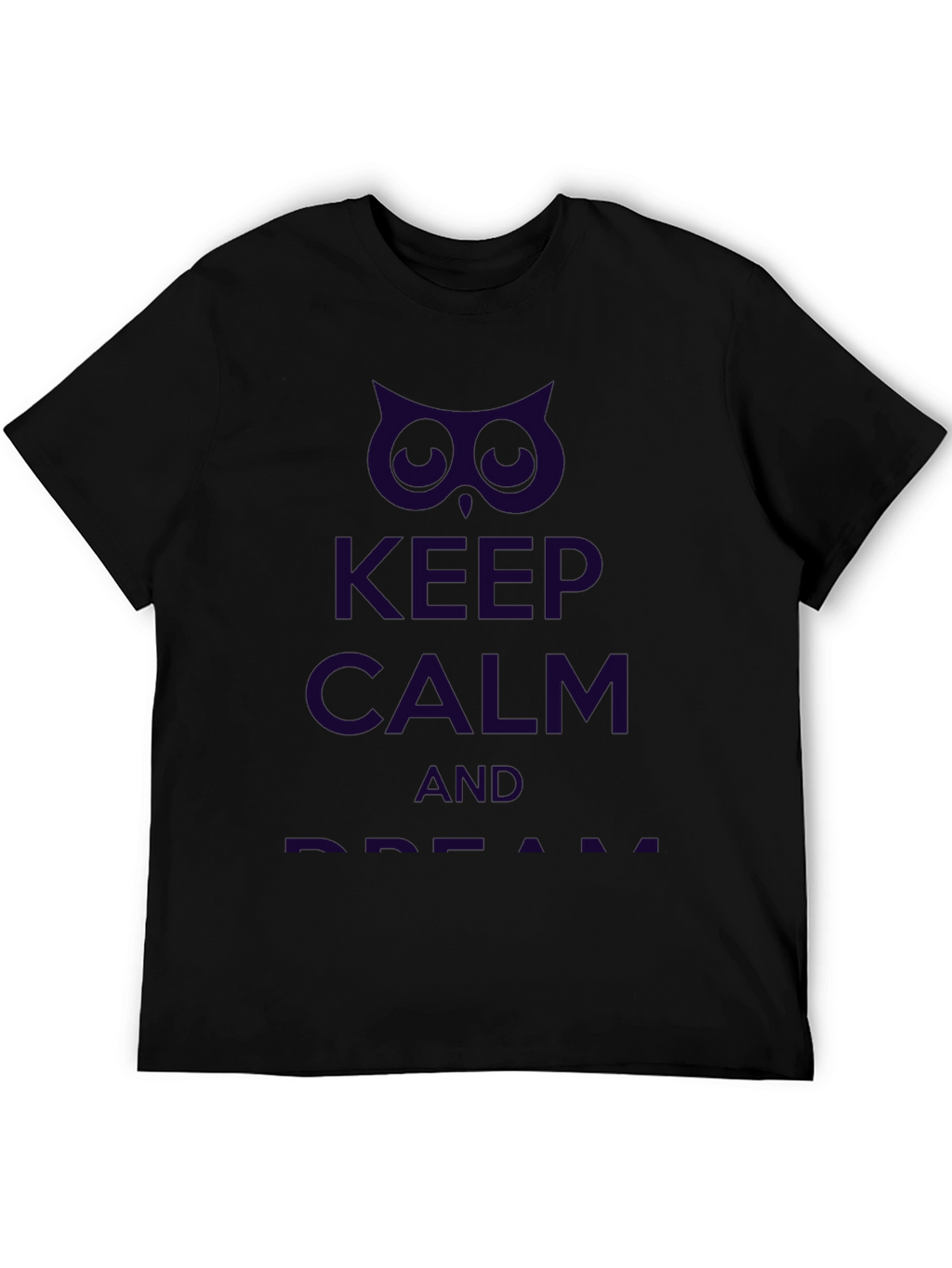 Keep Calm Owl Graphic Print Tee