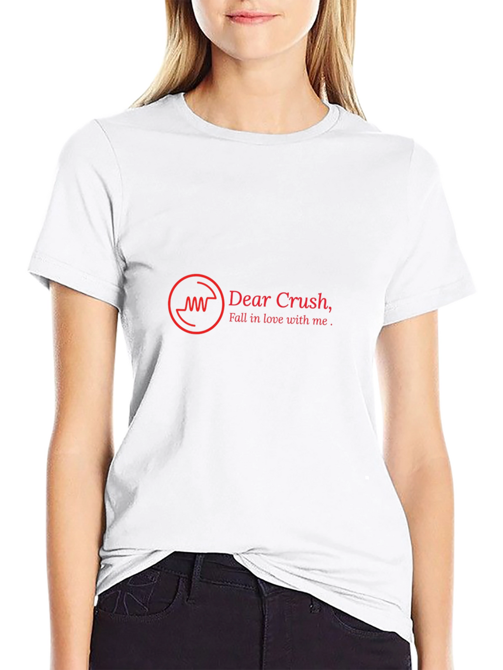 Dear Crush Mens Black Graphic Tee