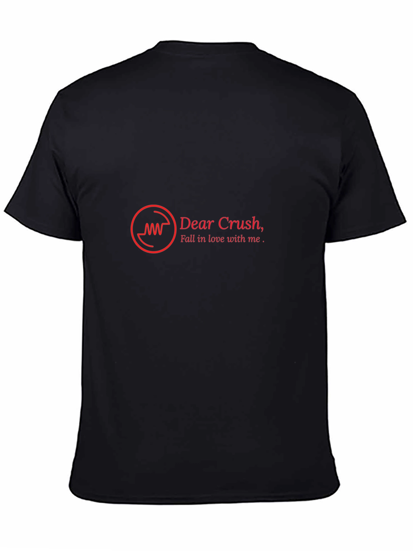 Dear Crush Mens Black Graphic Tee