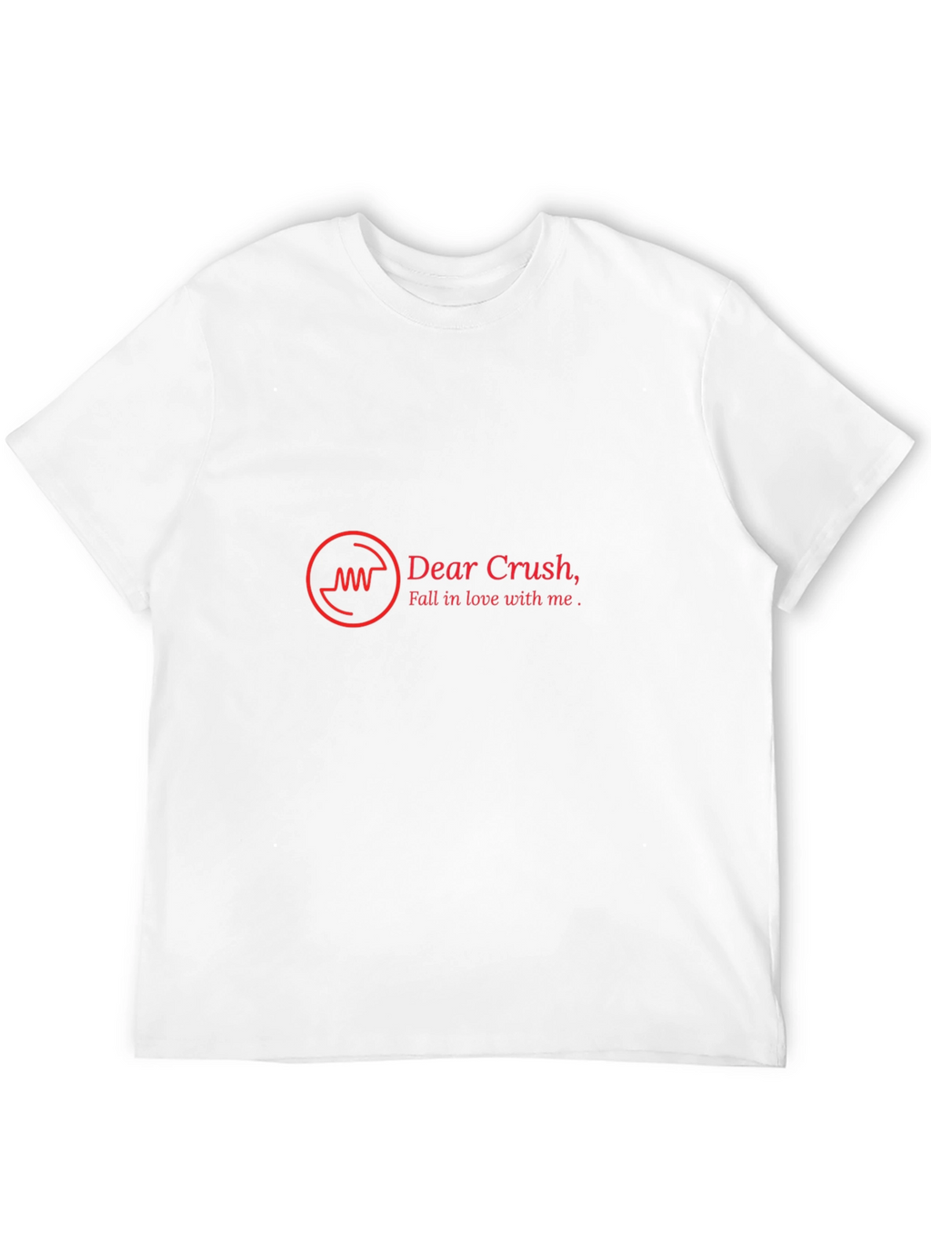 Dear Crush Mens Black Graphic Tee