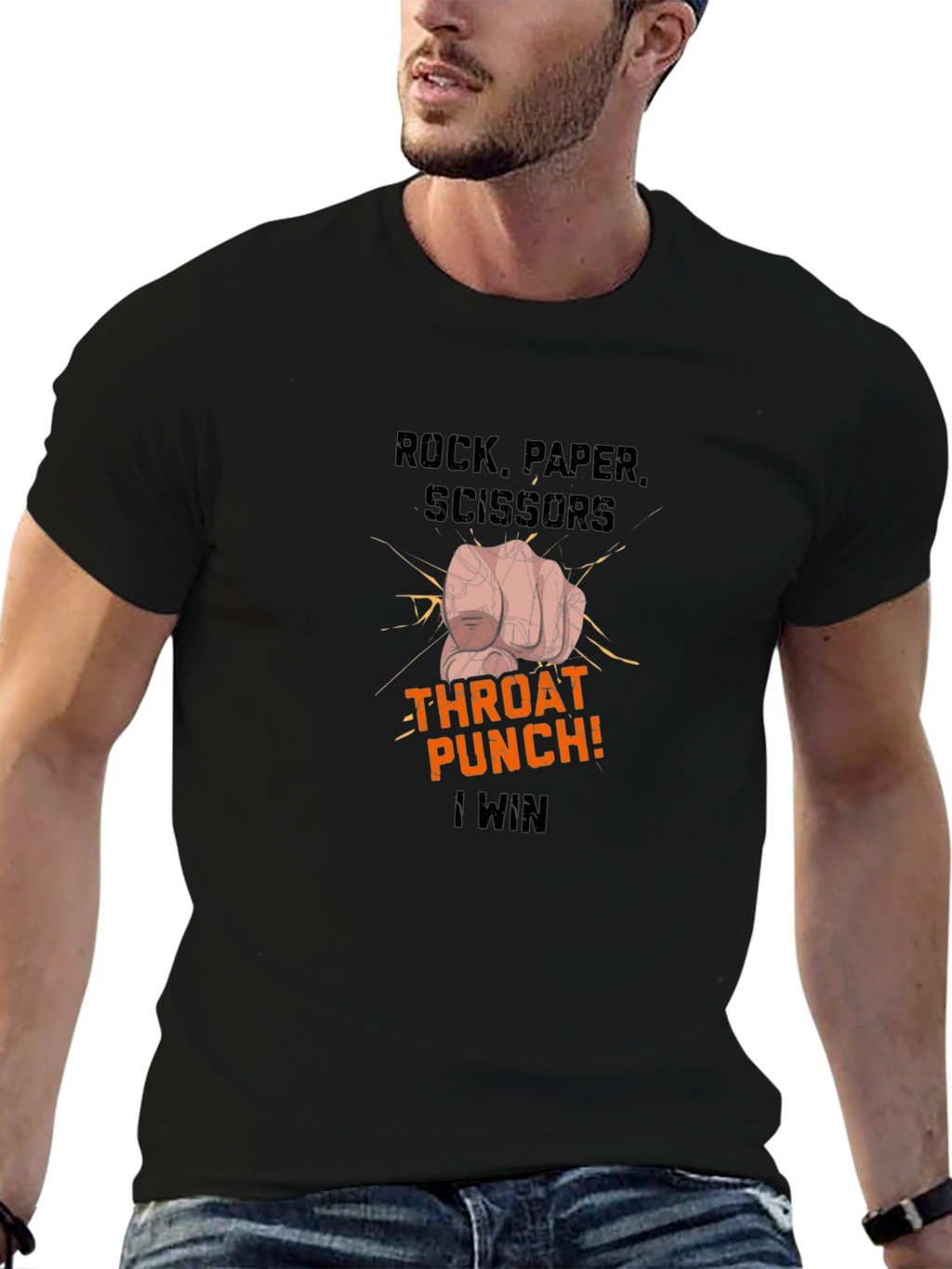 Rock Paper Scissors Throat Punch T-Shirt