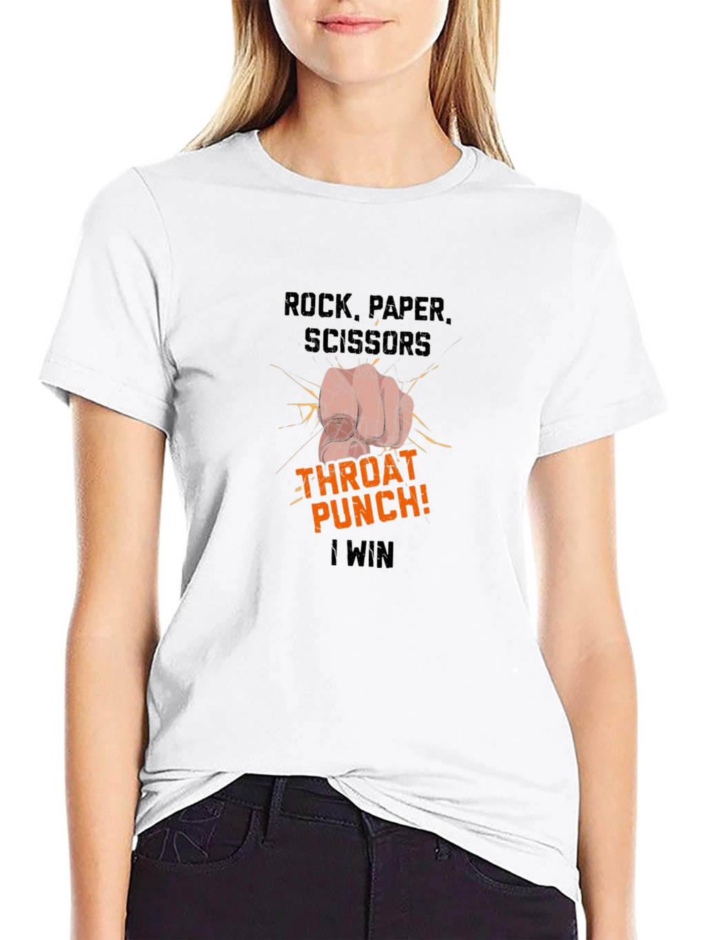 Rock Paper Scissors Throat Punch T-Shirt