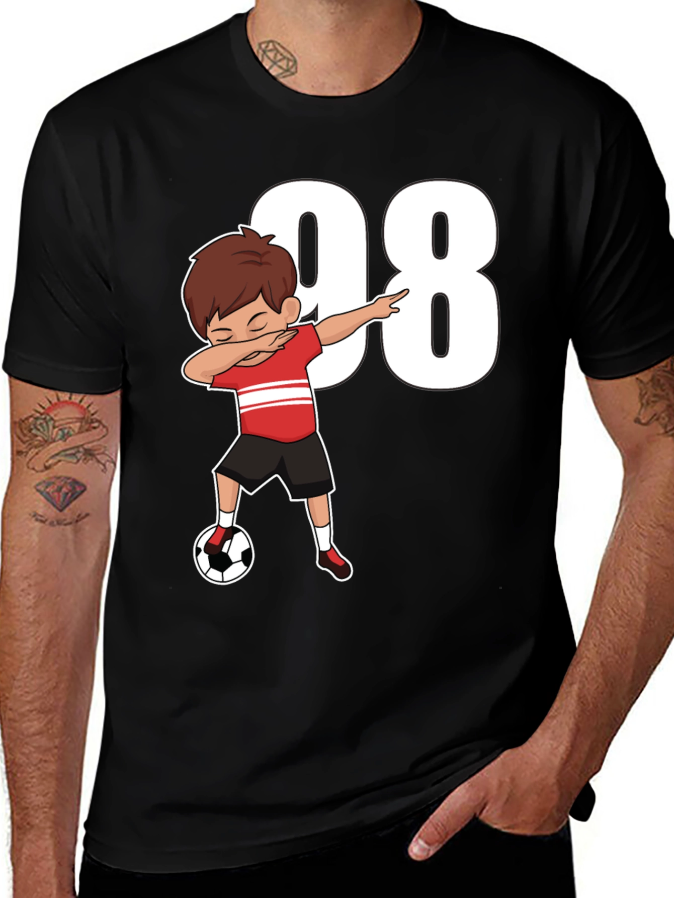 Dabbing Soccer Boy T-Shirt - Number 98