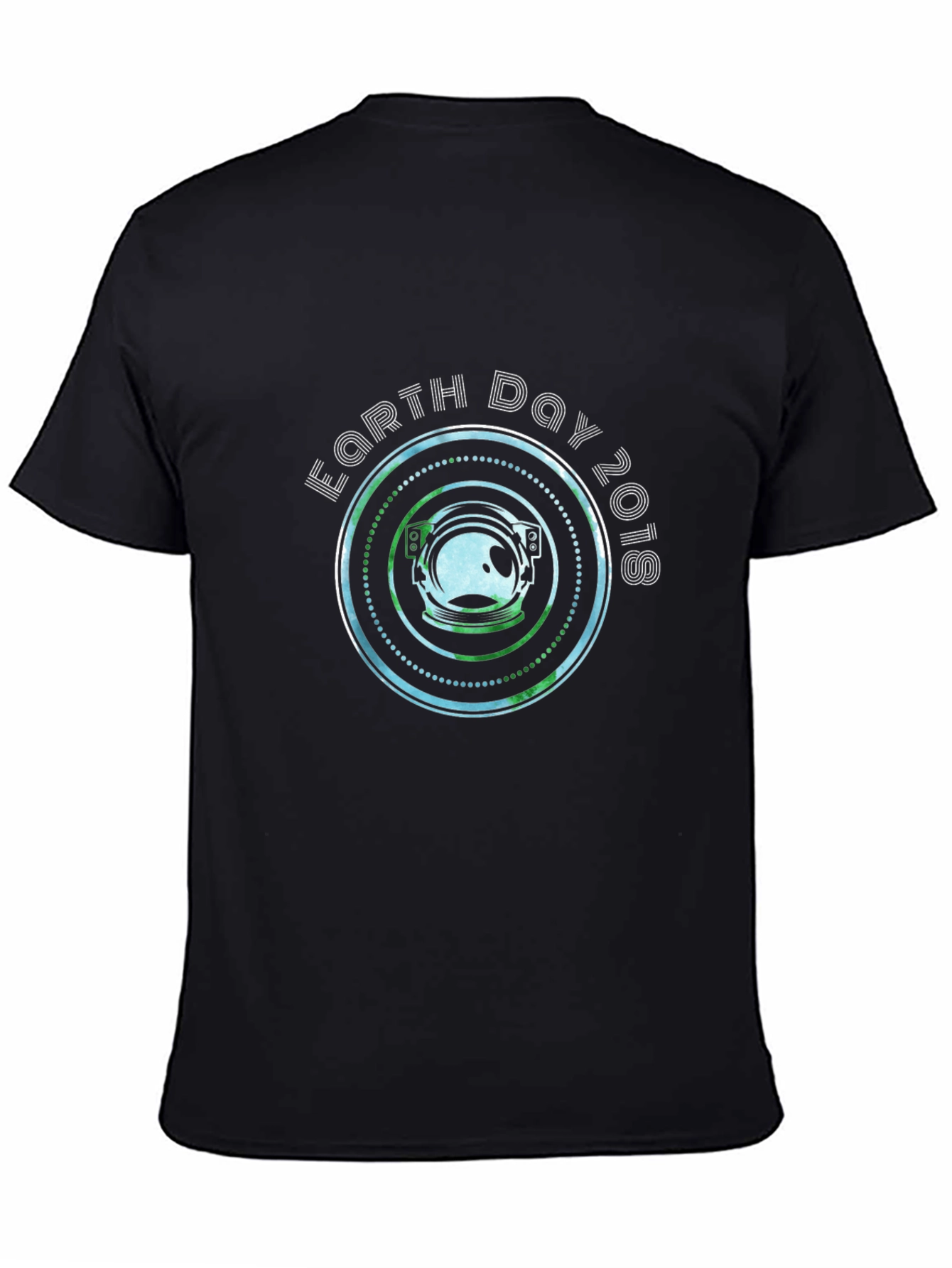 Earth Day 2018 Astronaut Helmet Graphic T-Shirt