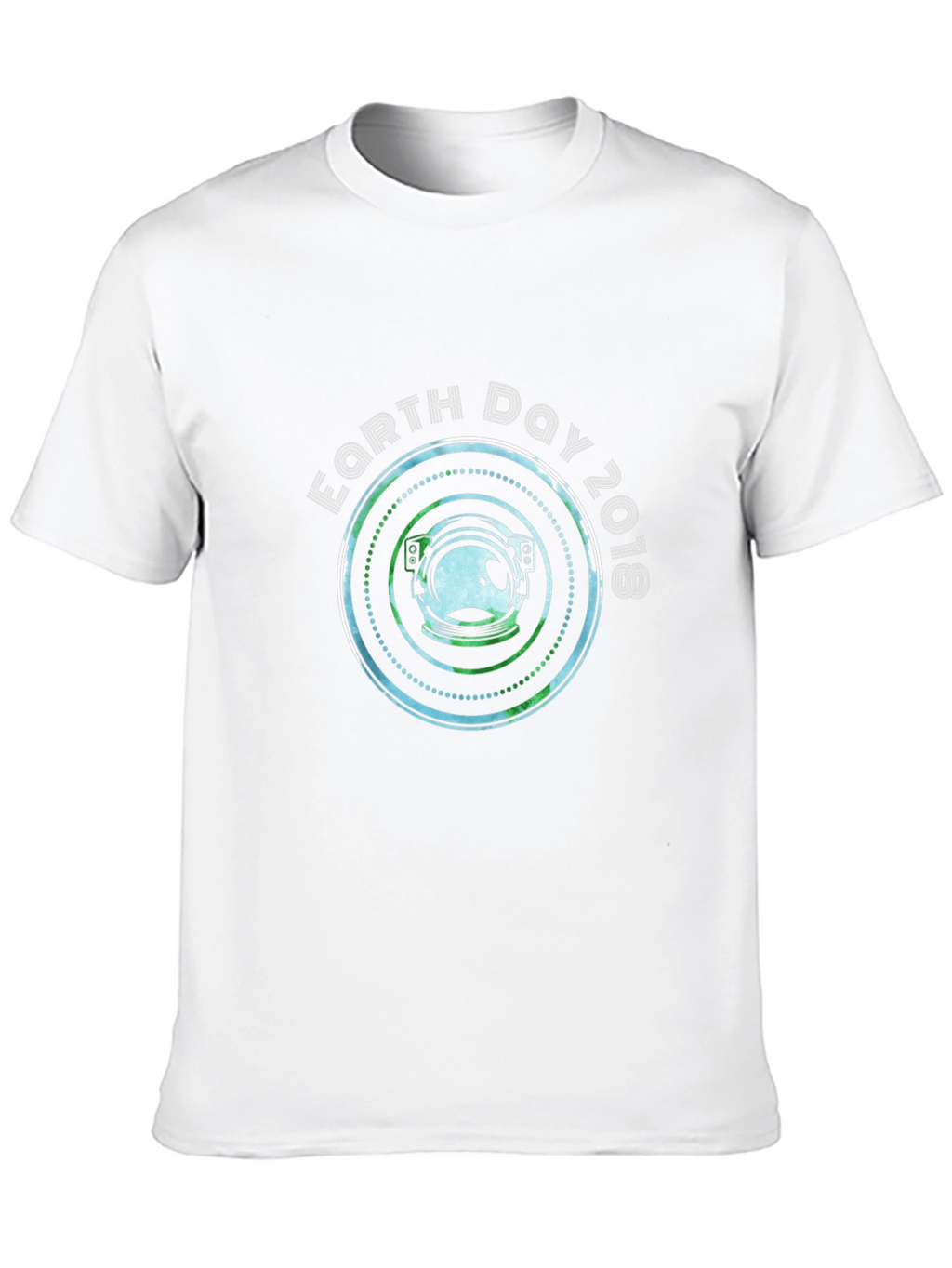 Earth Day 2018 Astronaut Helmet Graphic T-Shirt