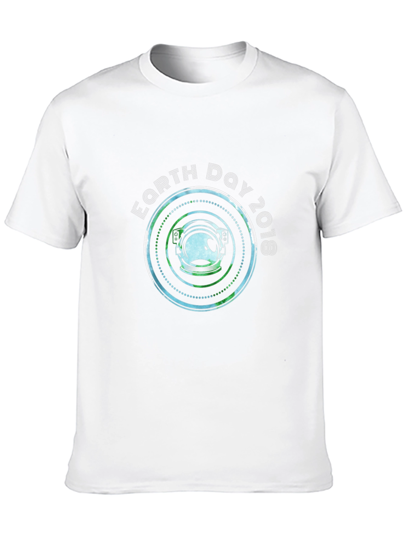 Earth Day 2018 Astronaut Helmet Graphic T-Shirt