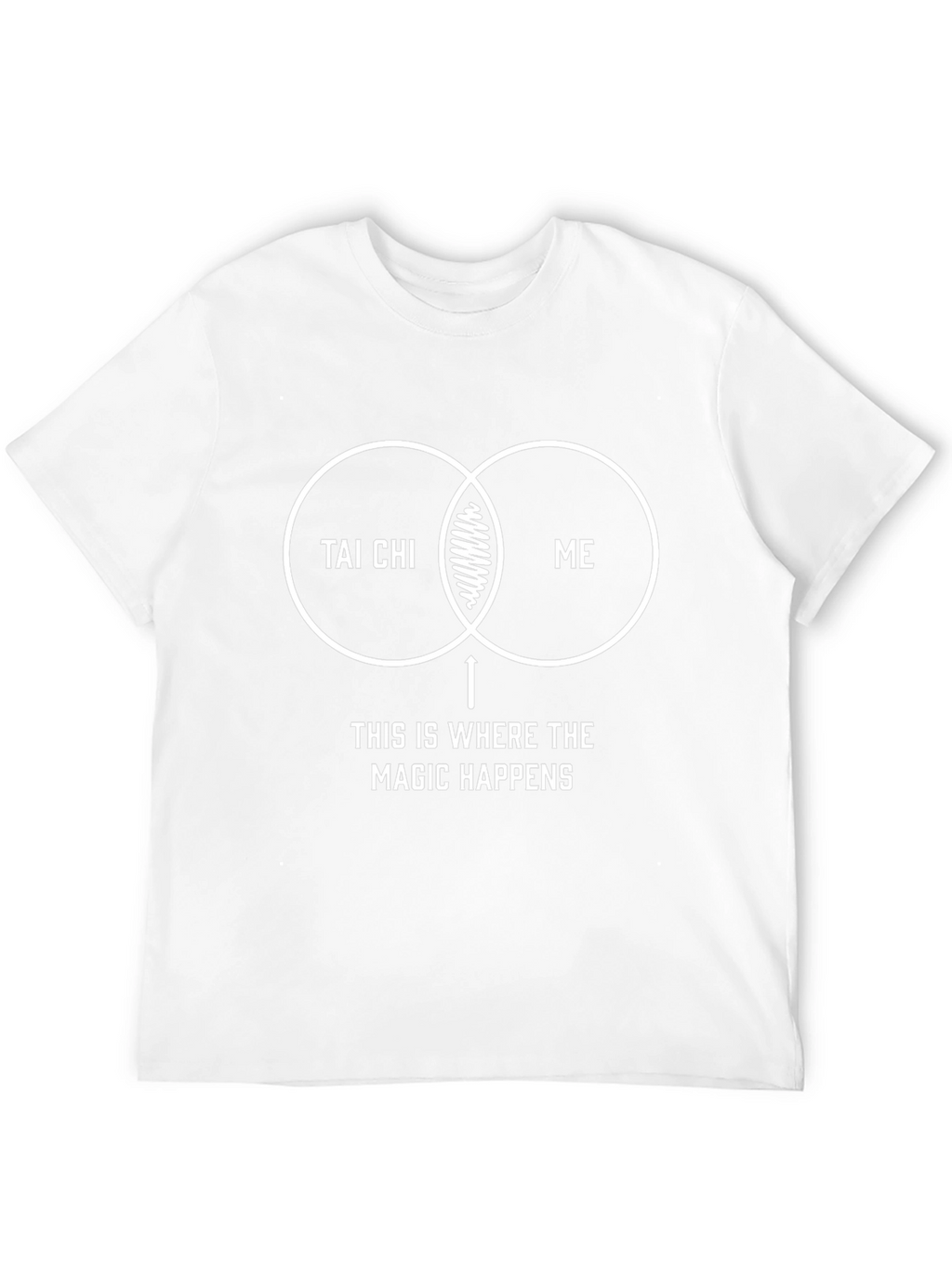 Tai Chi Magic Happens Venn Diagram T-Shirt