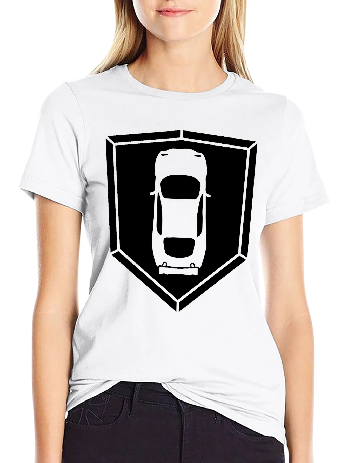 Car Silhouette Shield T-Shirt