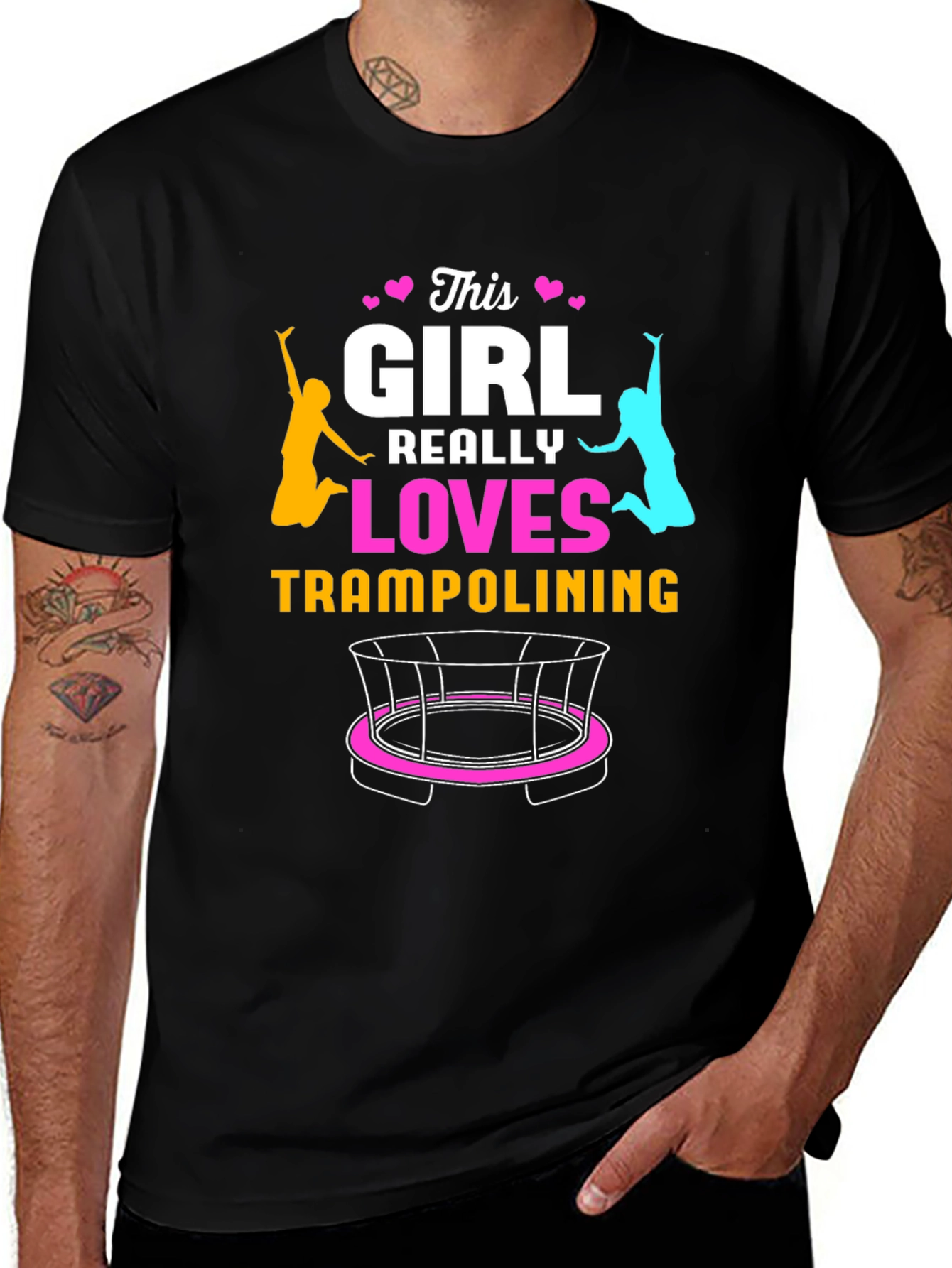 This Girl Loves Trampolining T-Shirt