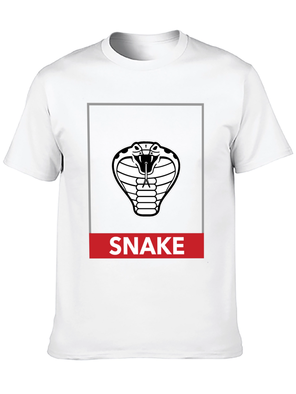 Cobra Snake Graphic T-Shirt - Mens Black Tee