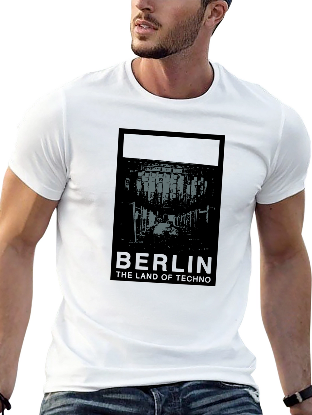Berlin Techno Land Graphic Tee - Unisex Black T-Shirt