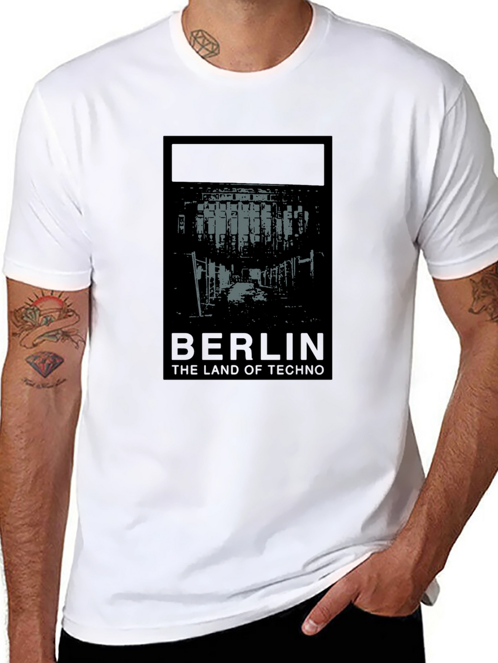Berlin Techno Land Graphic Tee - Unisex Black T-Shirt