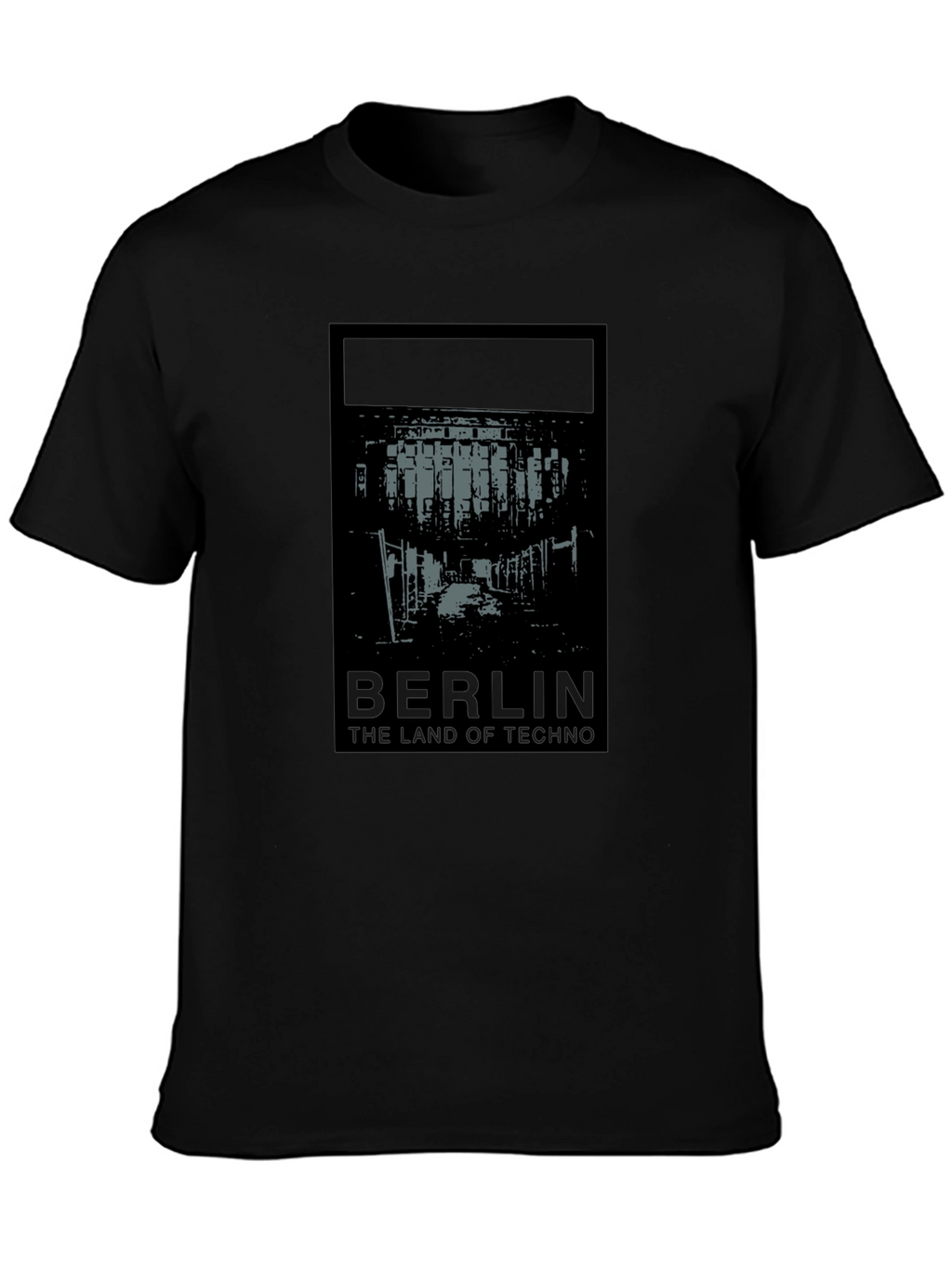 Berlin Techno Land Graphic Tee - Unisex Black T-Shirt