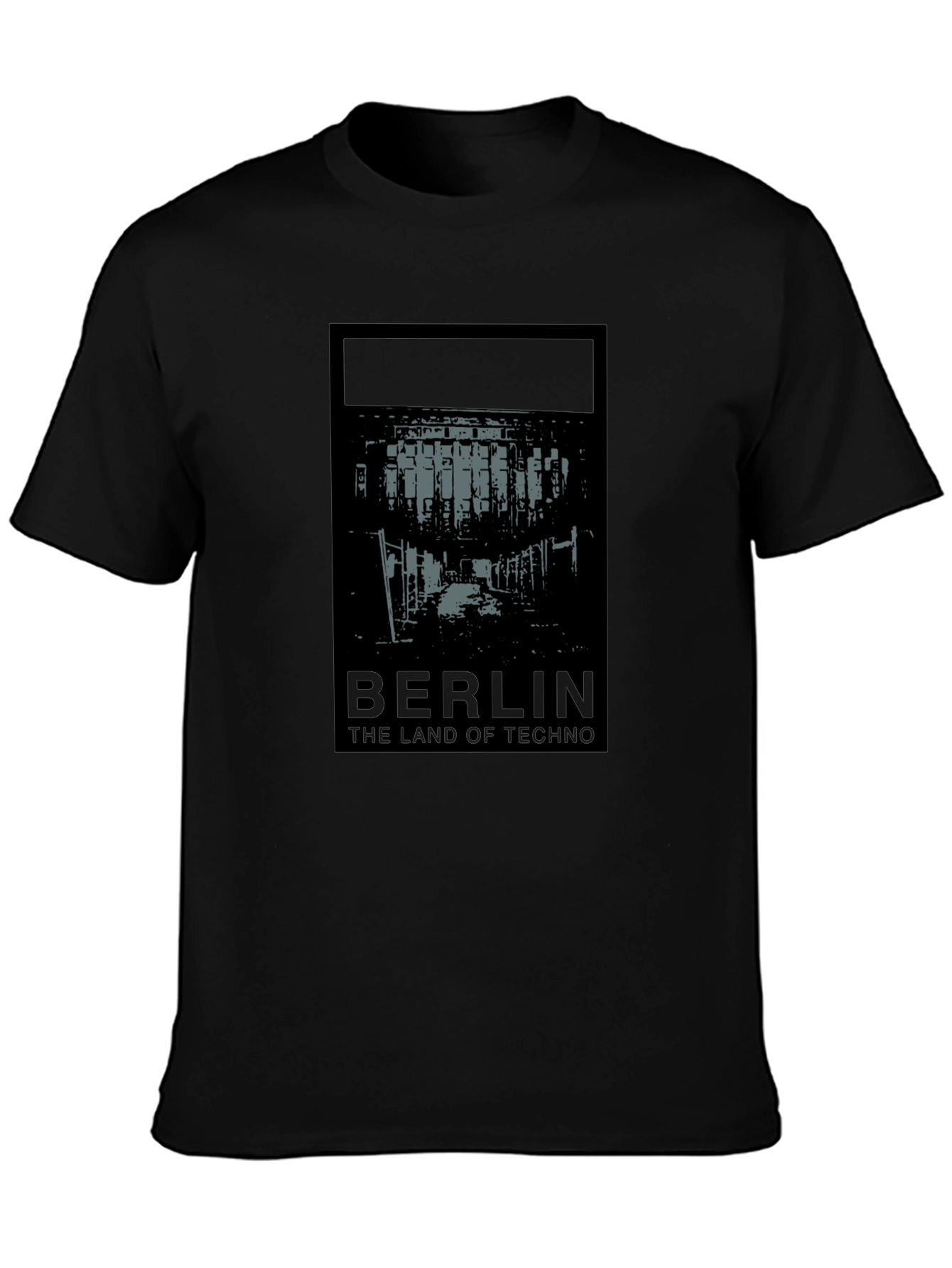 Berlin Techno Land Graphic Tee - Unisex Black T-Shirt
