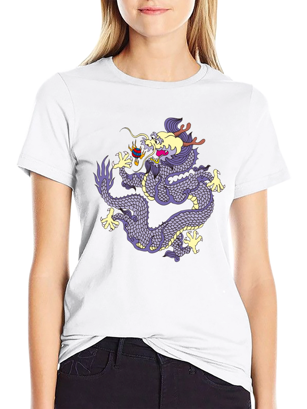 Dragon Graphic Tee - Black