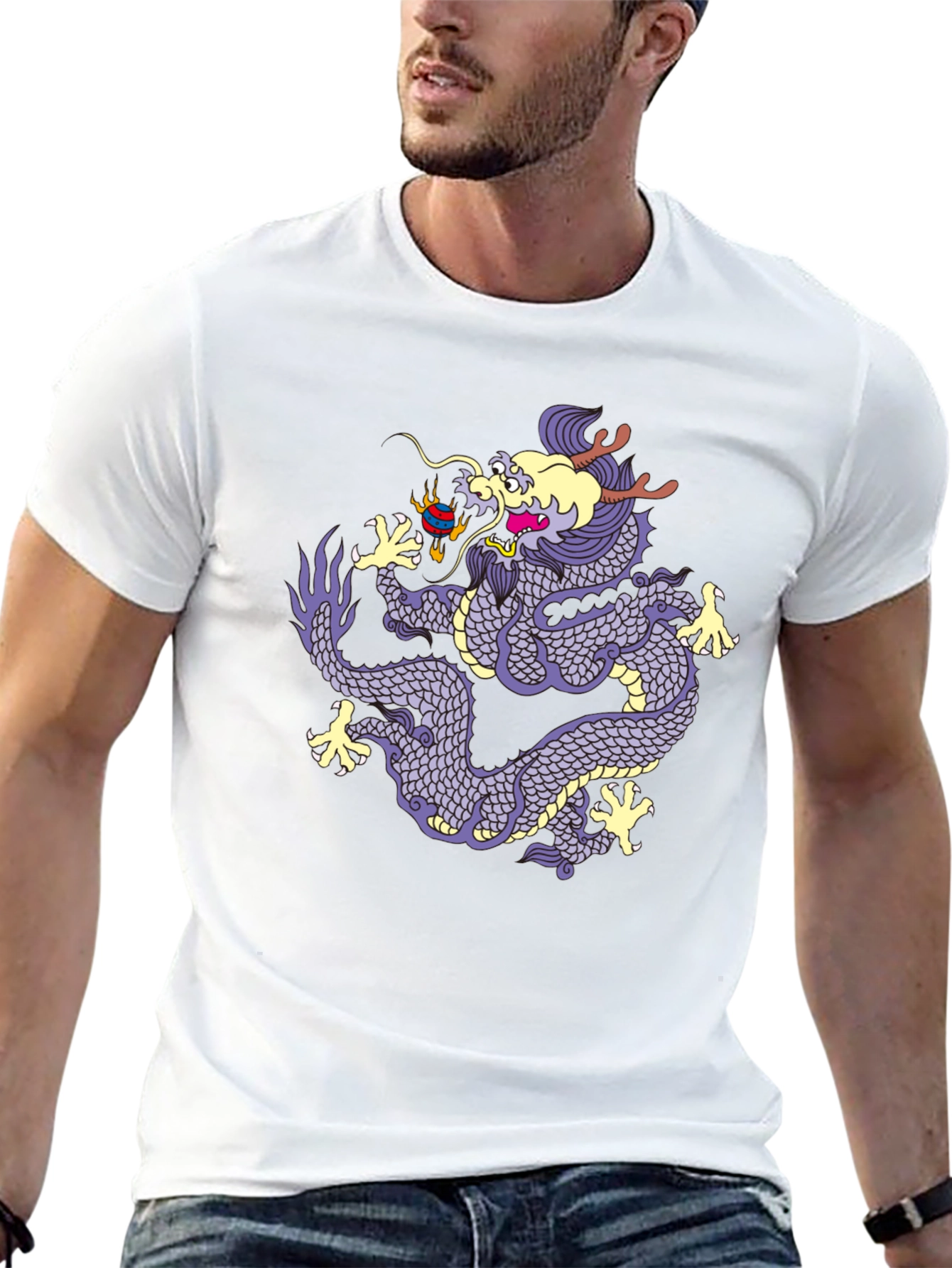 Dragon Graphic Tee - Black
