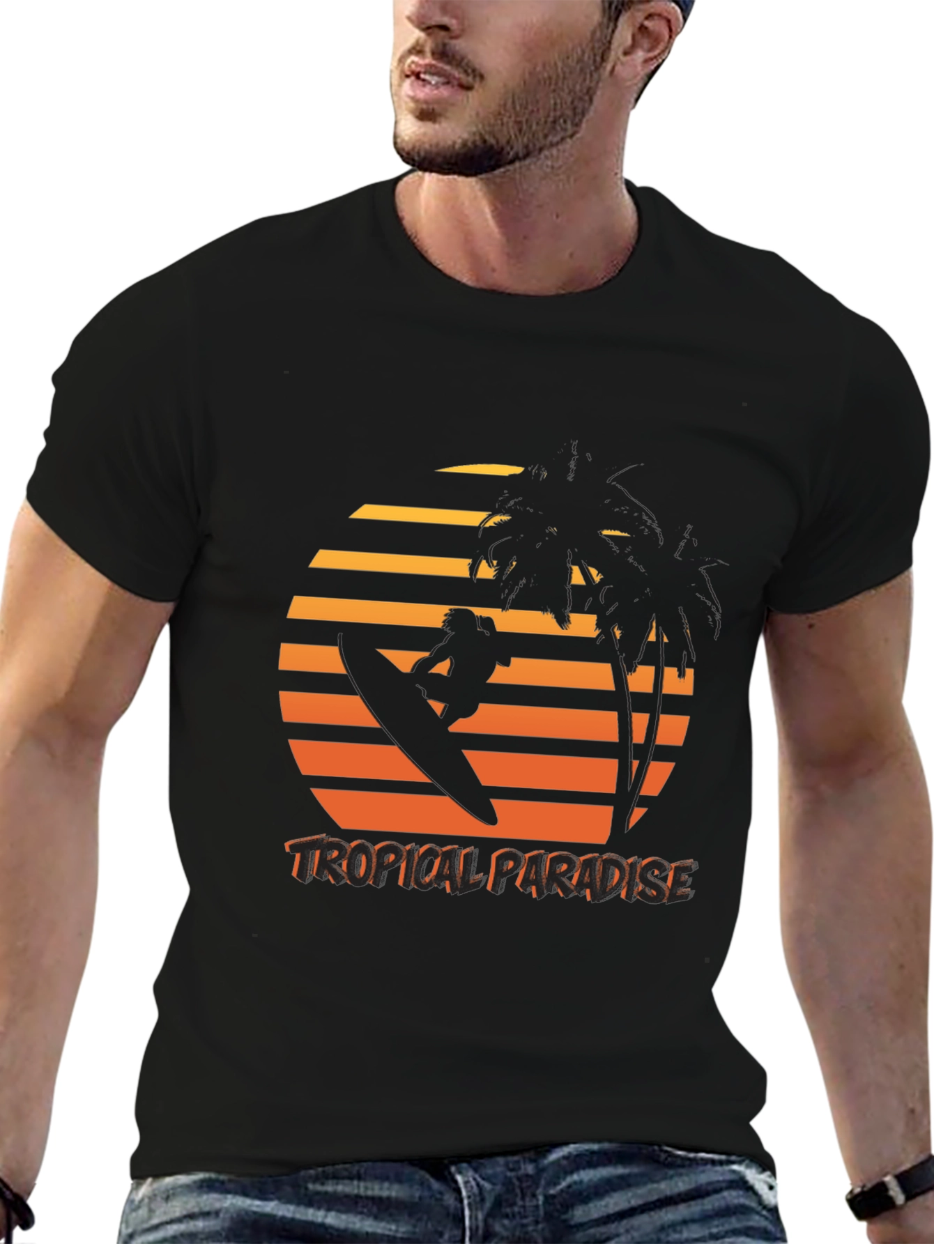 Tropical Paradise Graphic T-Shirt