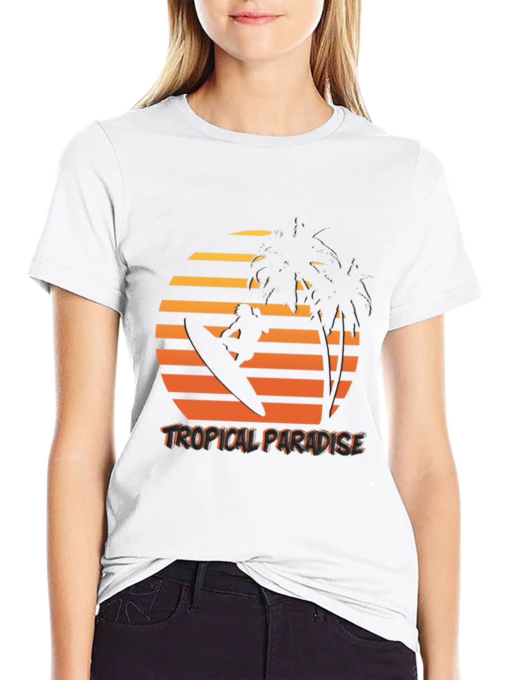Tropical Paradise Graphic T-Shirt