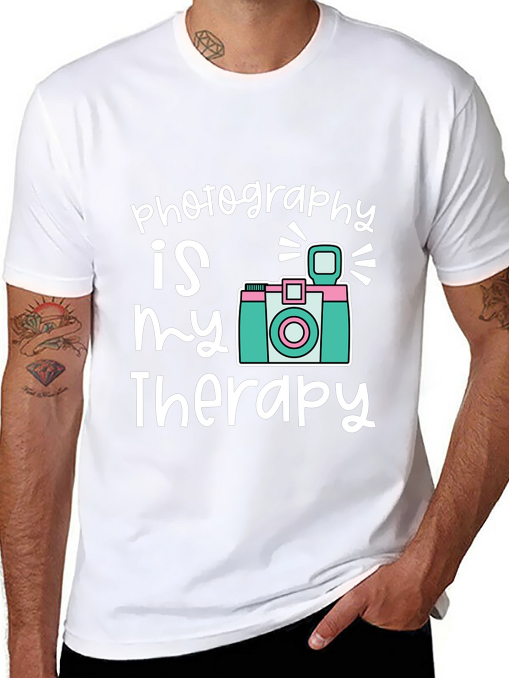 Photography is My Therapy Graphic T-Shirt