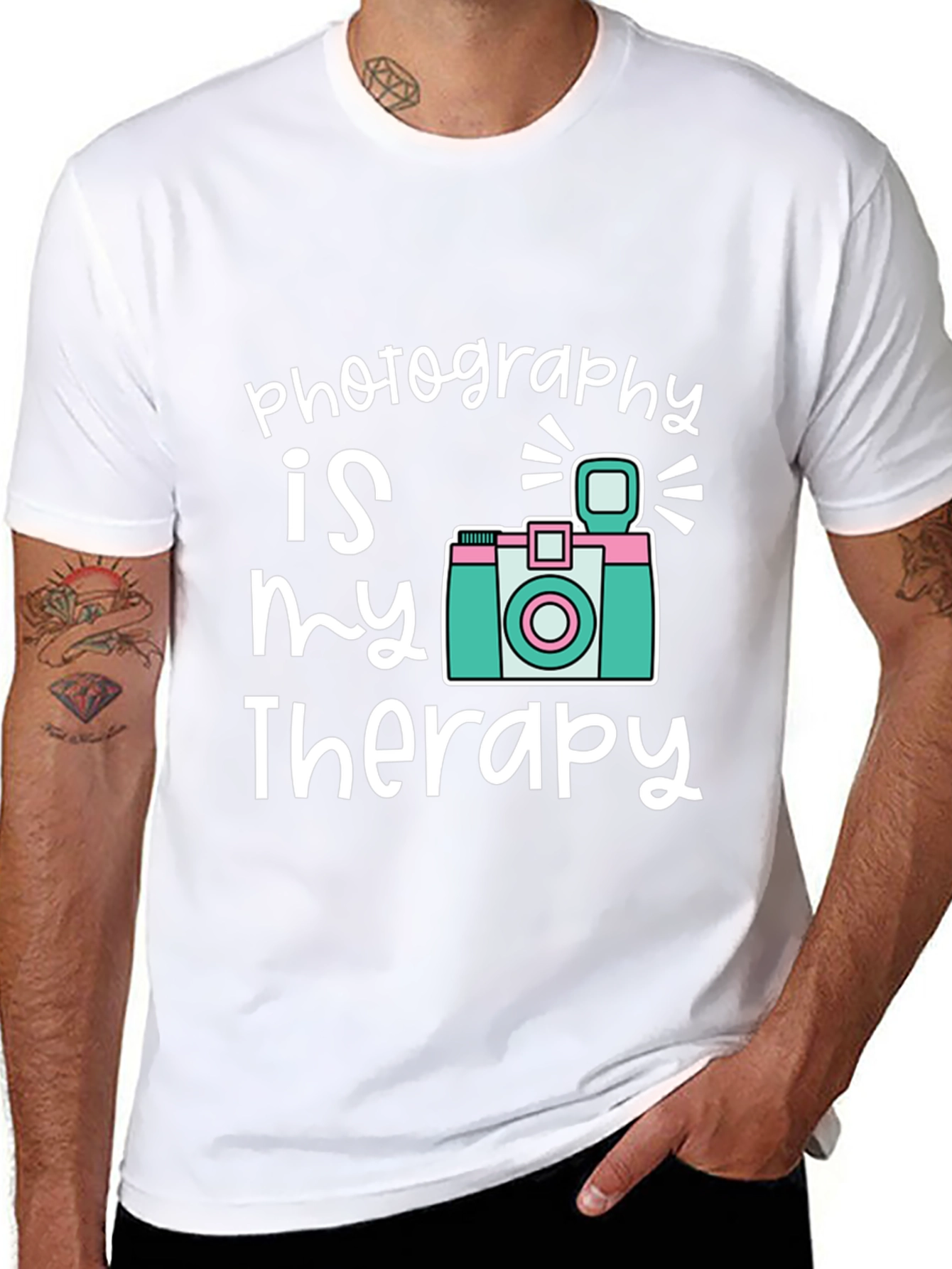 Photography is My Therapy Graphic T-Shirt