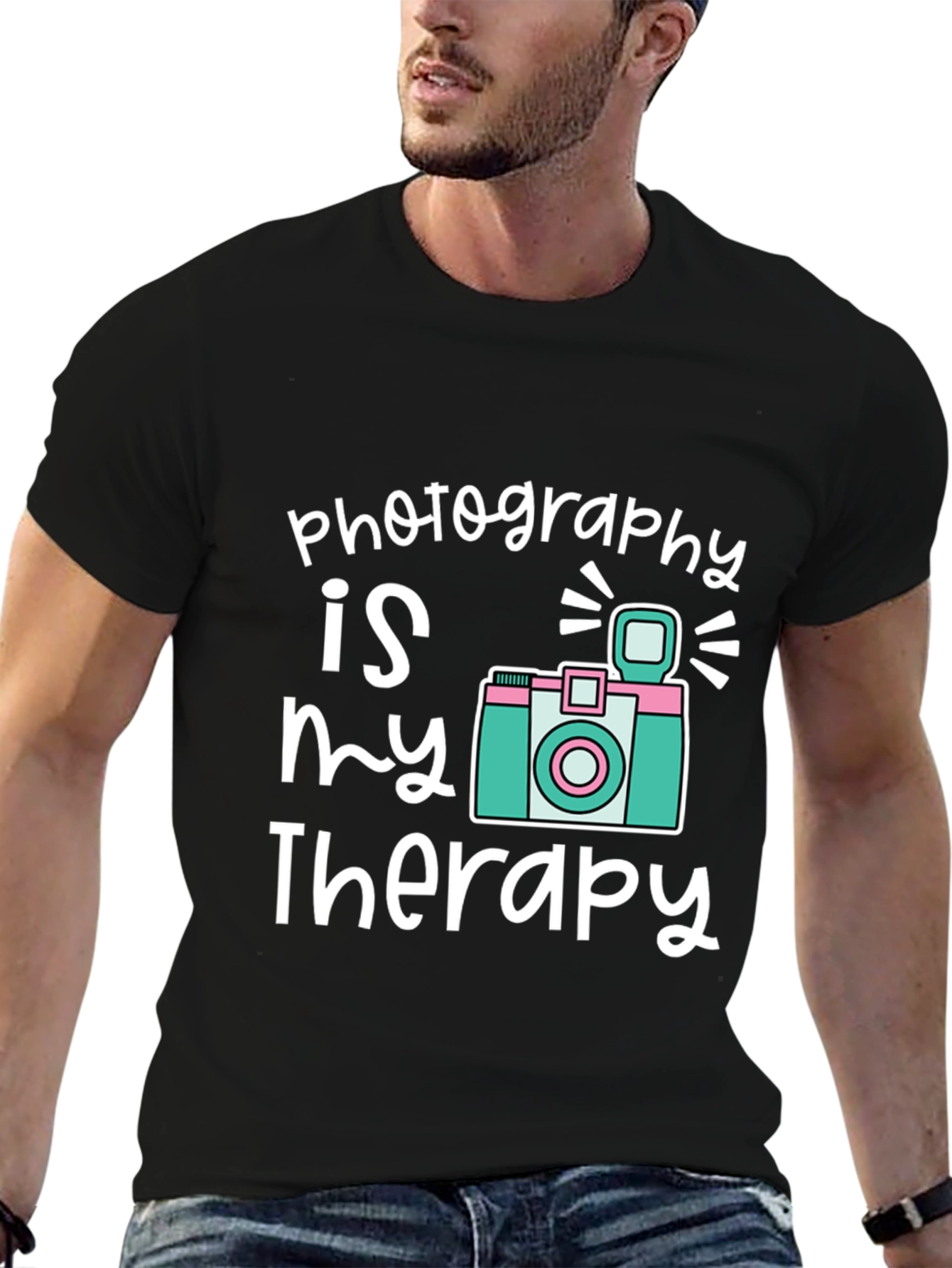 Photography is My Therapy Graphic T-Shirt
