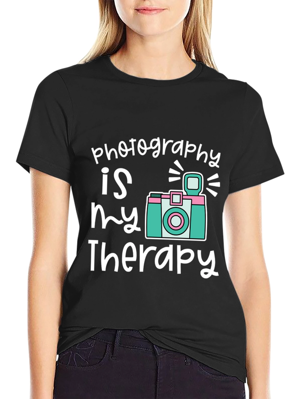 Photography is My Therapy Graphic T-Shirt