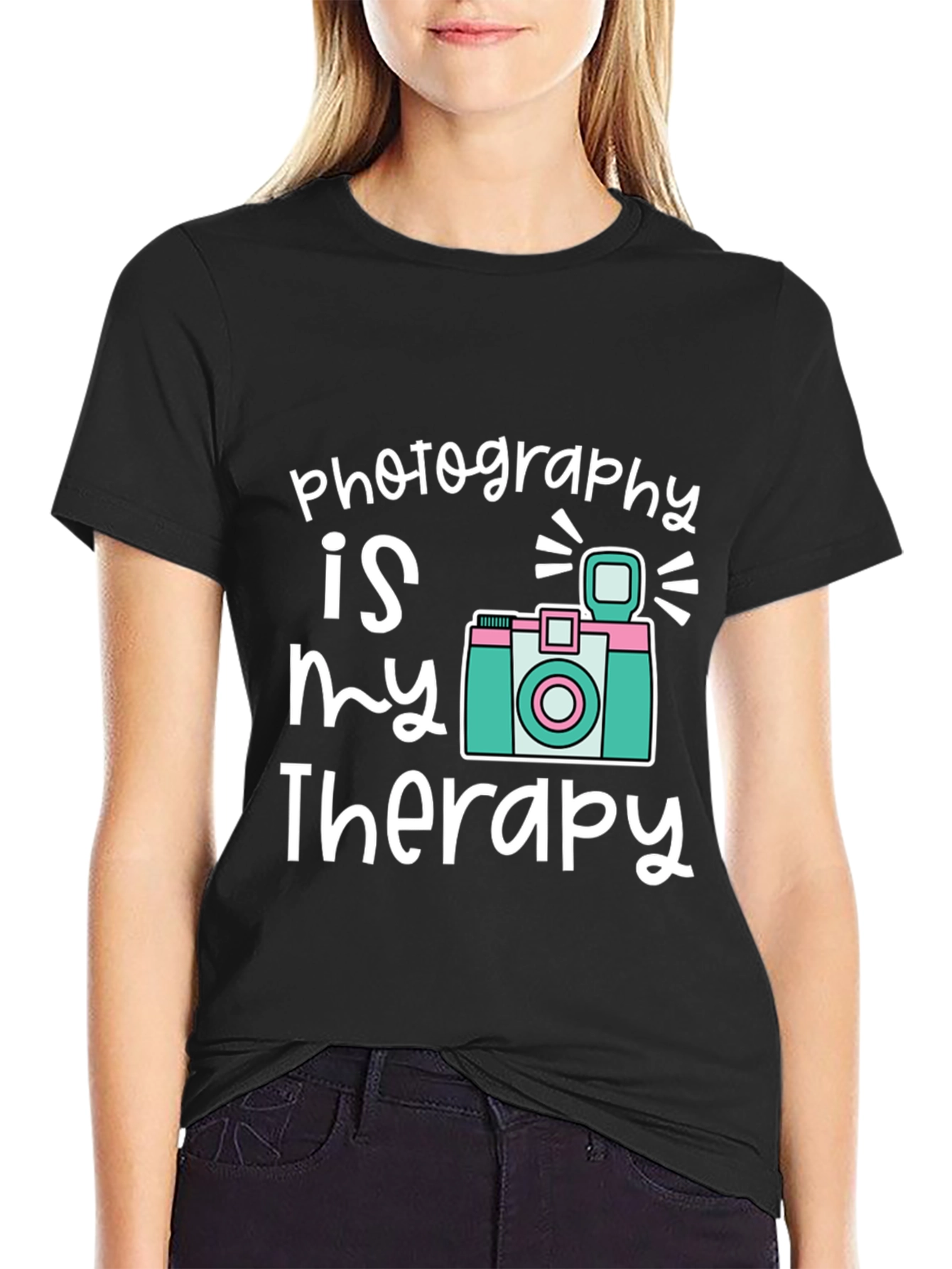 Photography is My Therapy Graphic T-Shirt