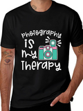 Photography is My Therapy Graphic T-Shirt