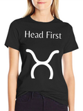 Head First Taurus Zodiac T-Shirt