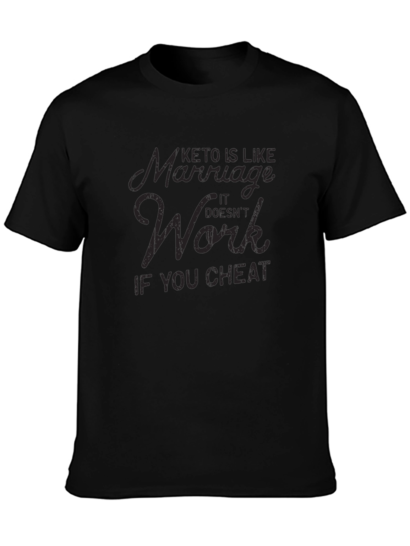 Keto & Marriage T-Shirt - Funny Diet Shirt